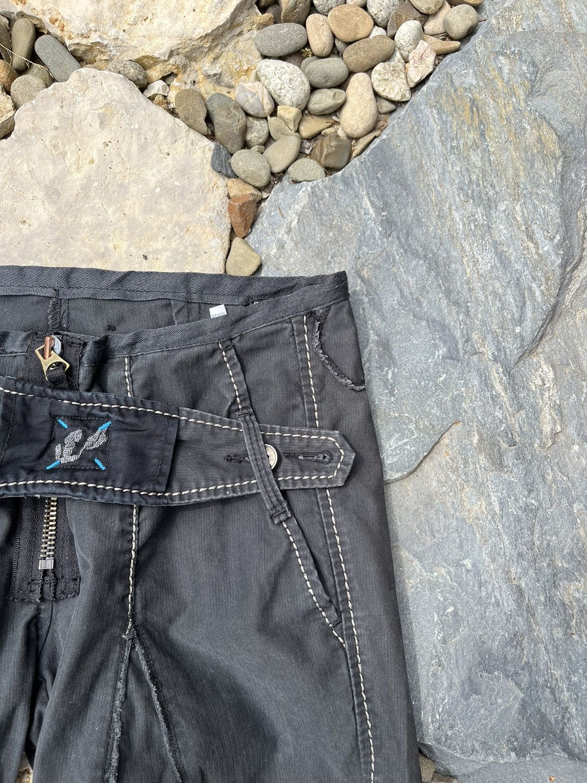 Marithe + Francois Girbaud Vintage Marithe Francois Girbaud floral y2k bondage pants Size 26" / US 2 / IT 38 - 8 Thumbnail