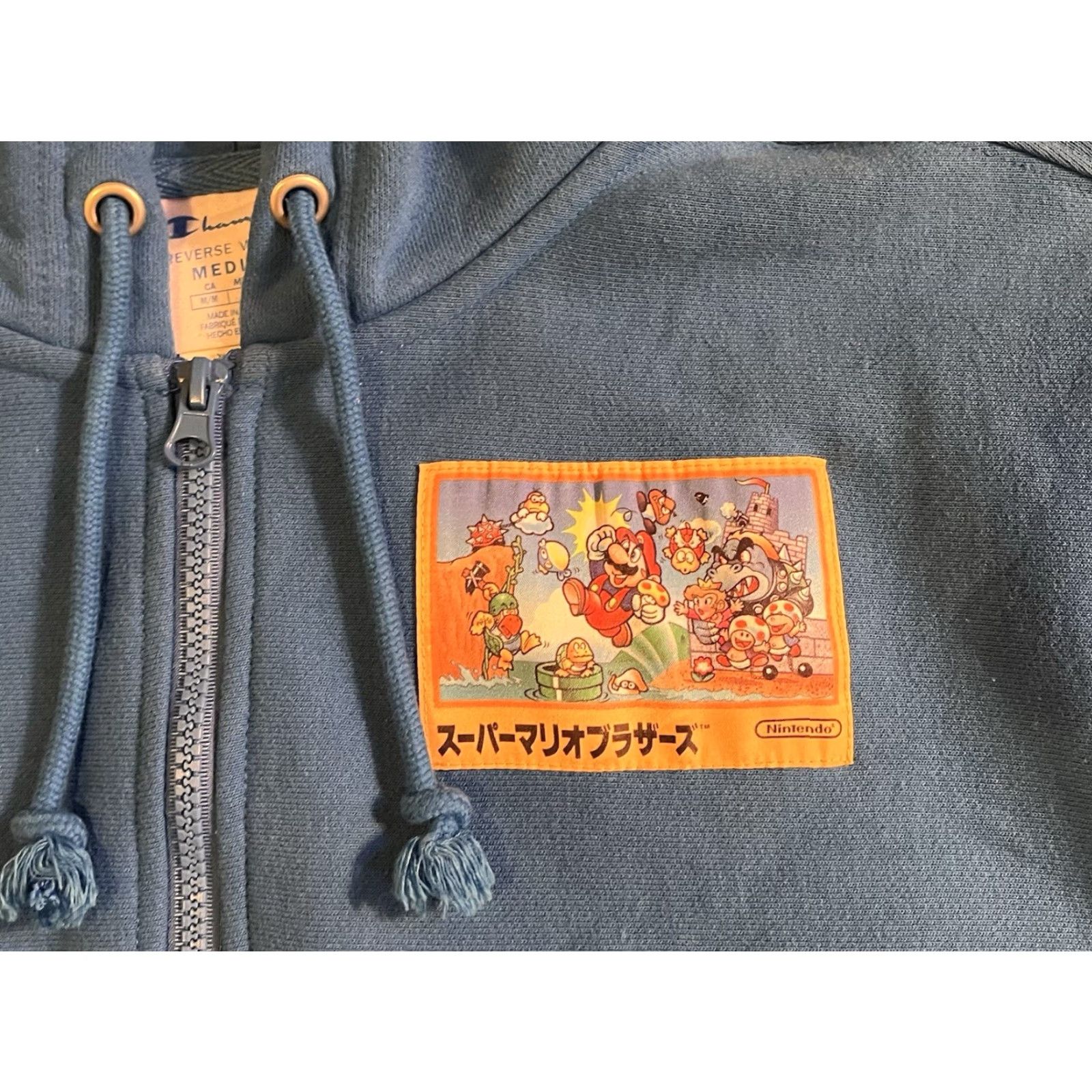 Champion Champion Nintendo Super Mario Bros Hoodie Mens M Blue Size US M / EU 48-50 / 2 - 3 Thumbnail