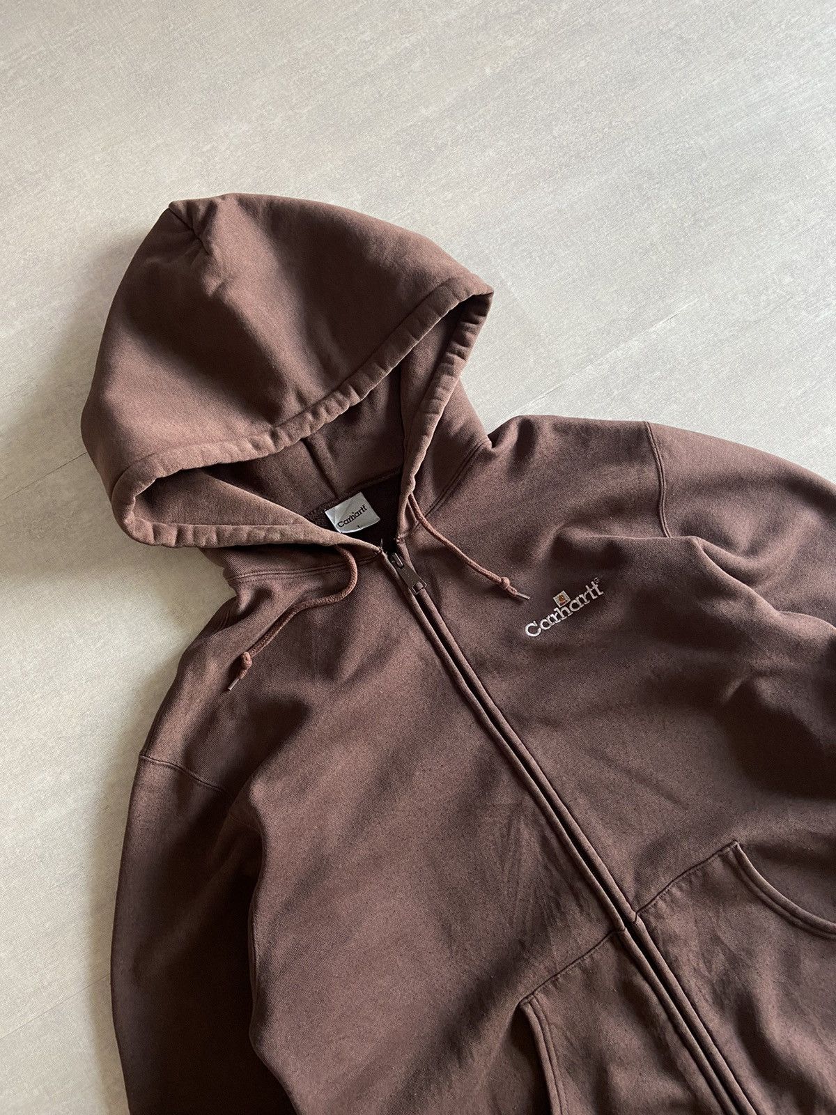 Carhartt × Vintage Vintage Carhartt Brown Zip Up Hoodie Size US M / EU 48-50 / 2 - 9 Thumbnail