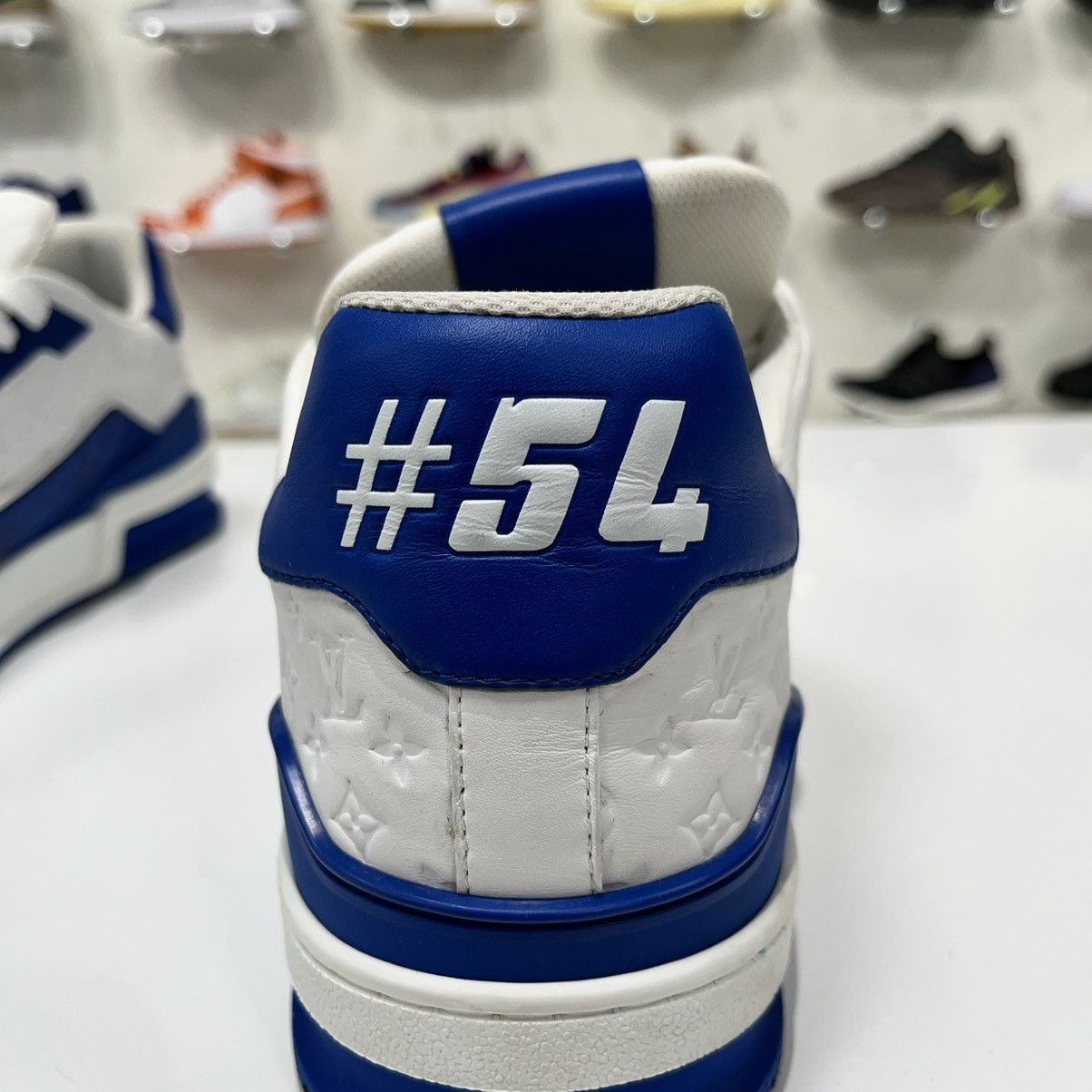 Louis Vuitton Louis Vuitton Trainer #54 Signature Blue White Size US 10 / EU 43 - 14 Thumbnail