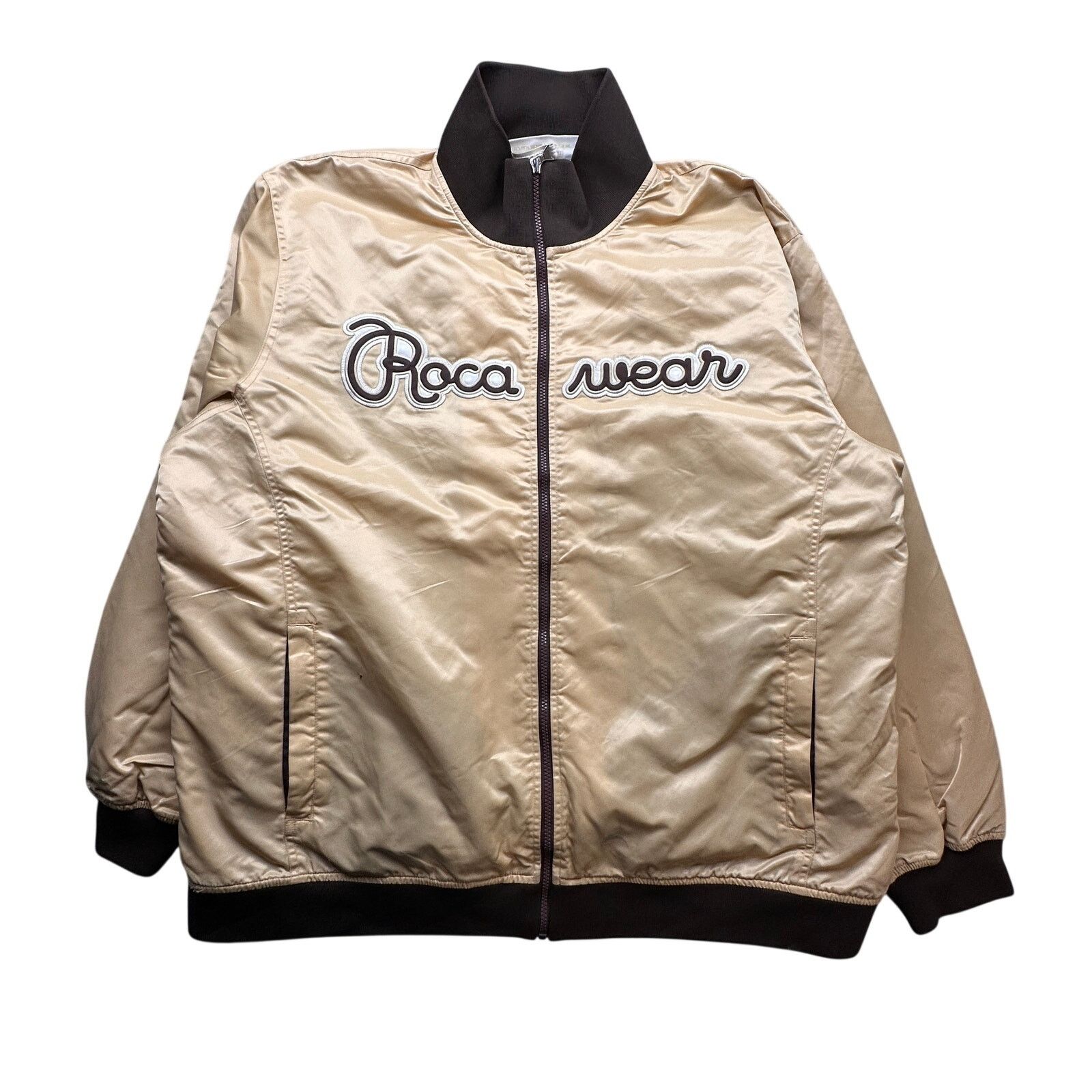 Rocawear Rocawear Nylon Gold Bomber Varsity Full Zip Jacket Mens 3XL Size US XXL / EU 58 / 5 - 8 Thumbnail