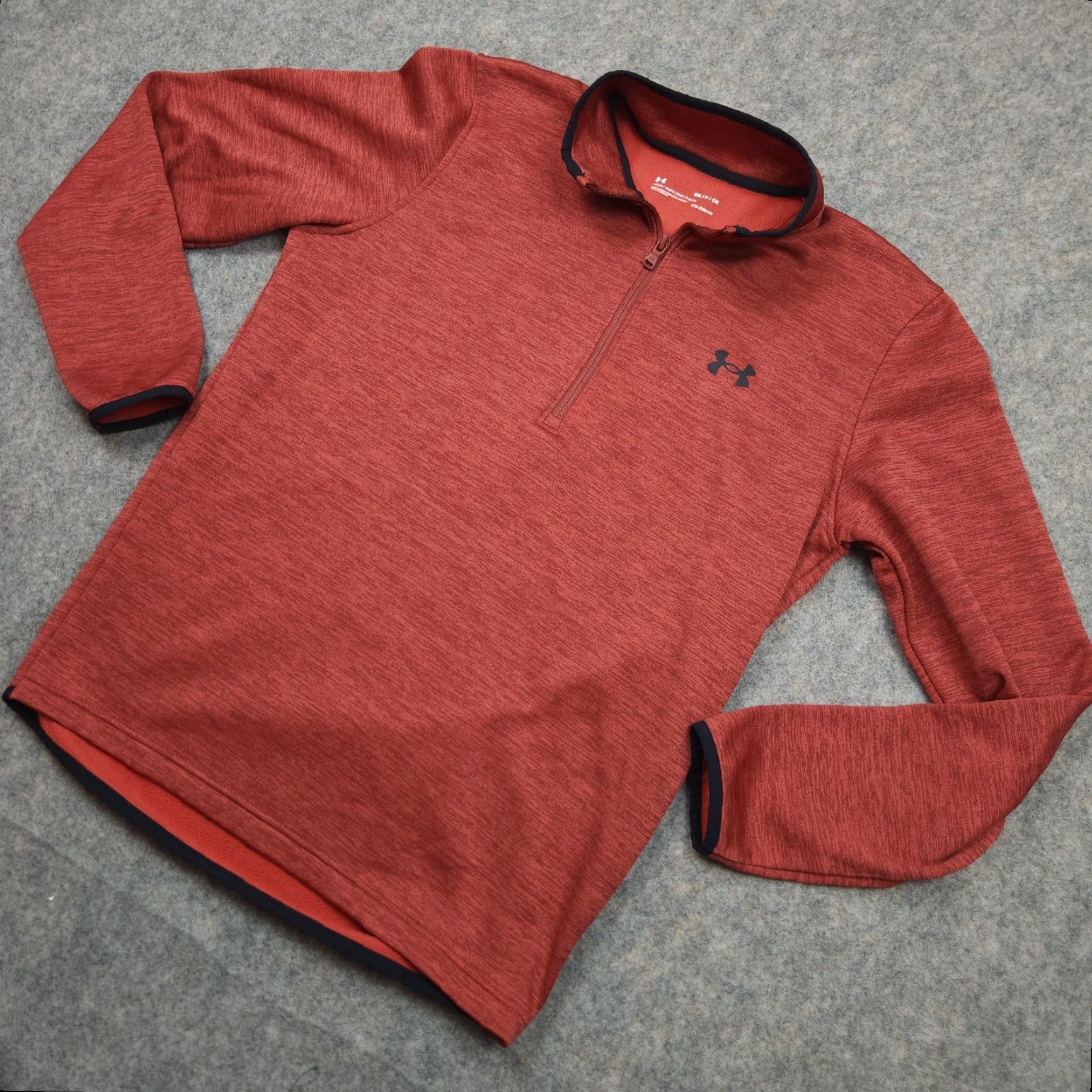 Under Armour Under Armour 1/4 Zip Sweater Mens Small Red Logo Pullover Cold Gear Casual Size US S / EU 44-46 / 1 - 5 Thumbnail
