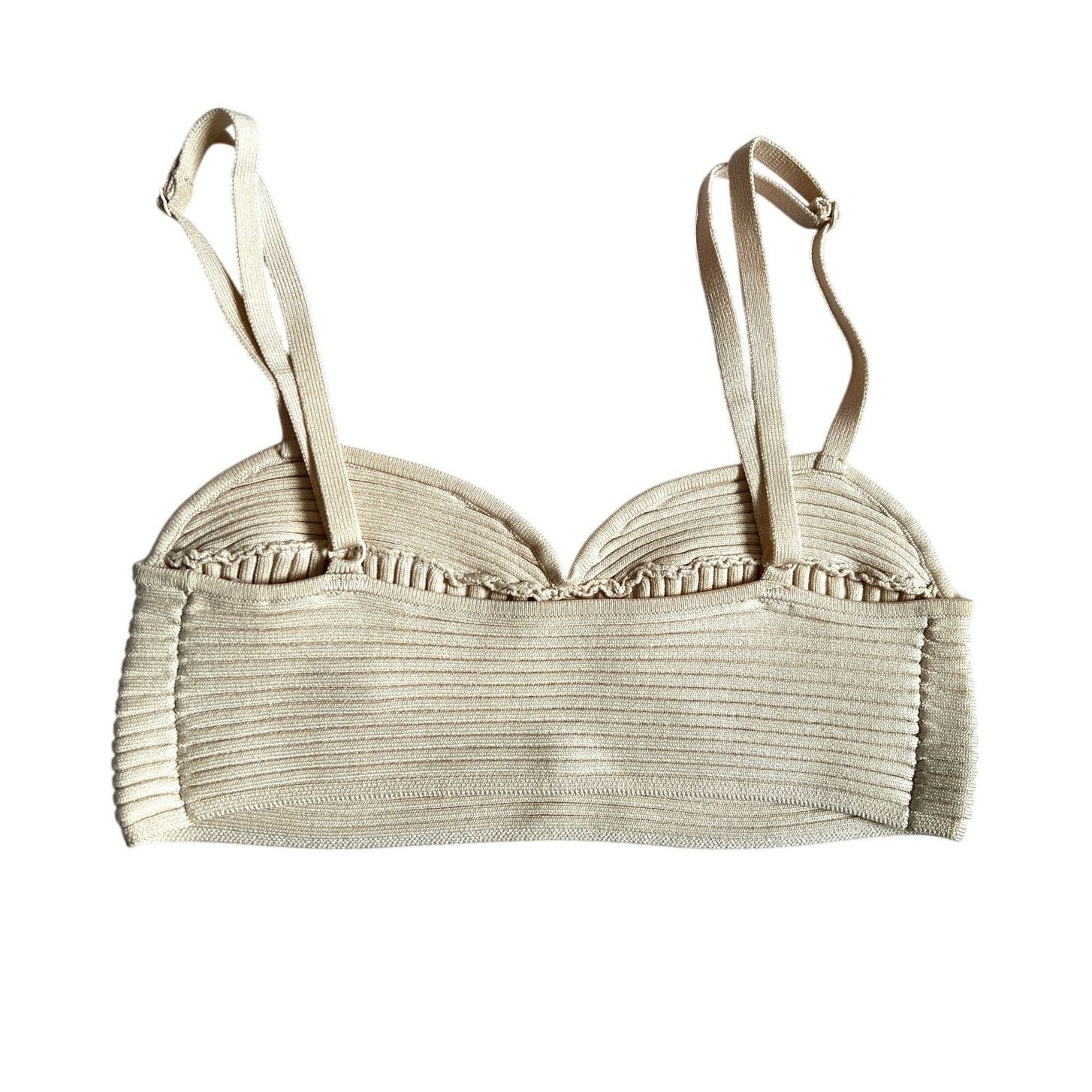 Jonathan Simkhai Jonathan Simkhai Ribbed Stretch Bustier Crop Top S Size S / US 4 / IT 40 - 4 Thumbnail