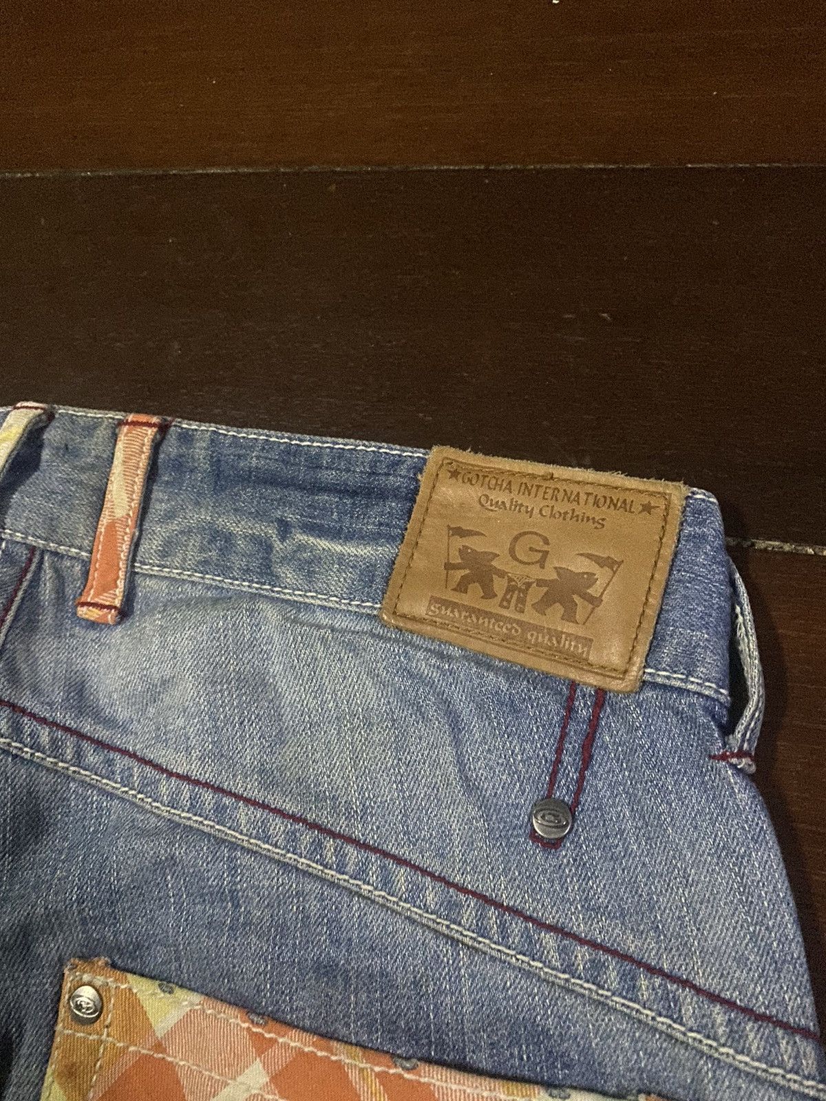 Gotcha × Japanese Brand × Vintage Vintage Gotcha Suf Back Embroidered Denim Jeans Size US 34 / EU 50 - 9 Thumbnail