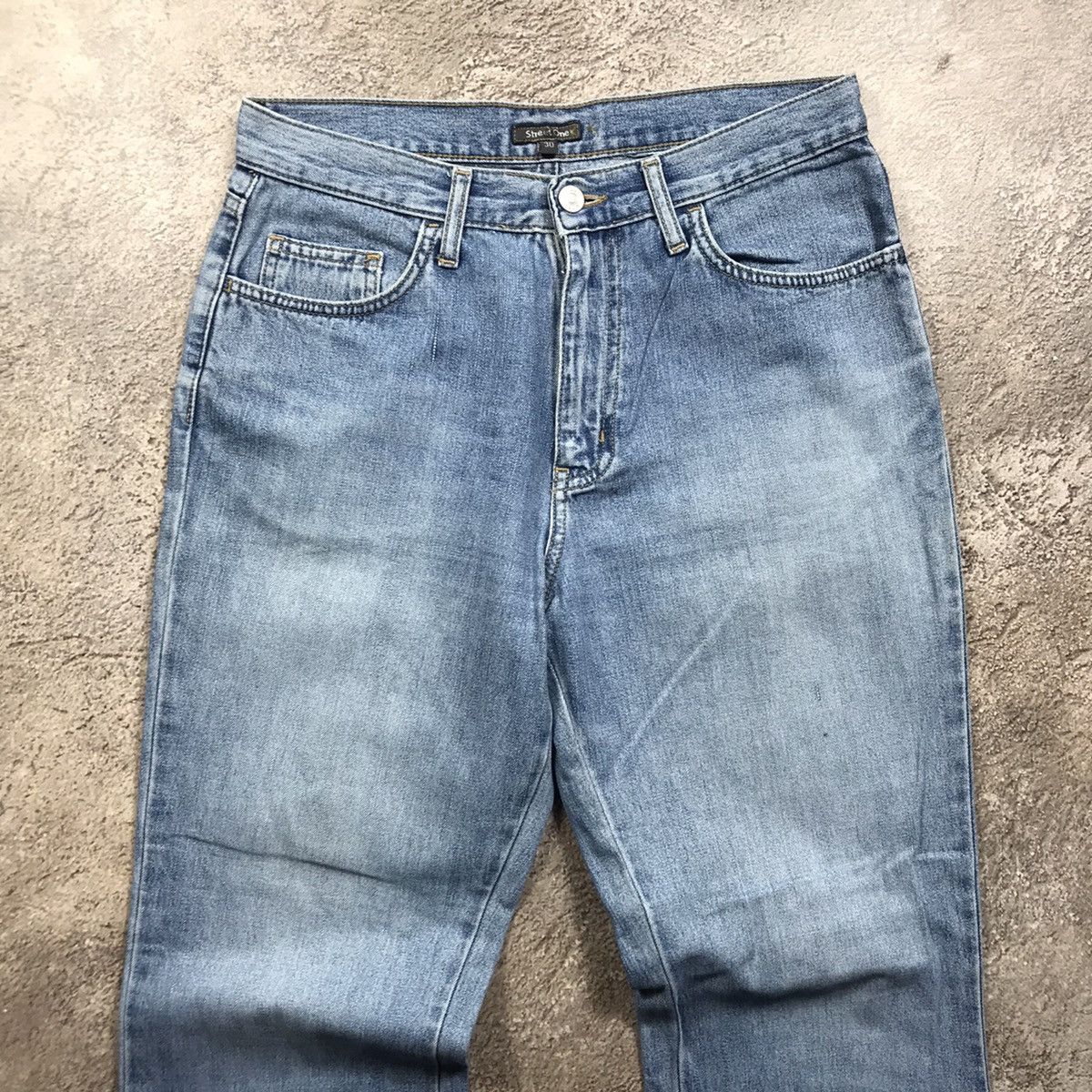 Vintage Vintage Y2K Distressed Baggy Flared Jeans Grunge Skate 30 Size US 30 / EU 46 - 3 Thumbnail