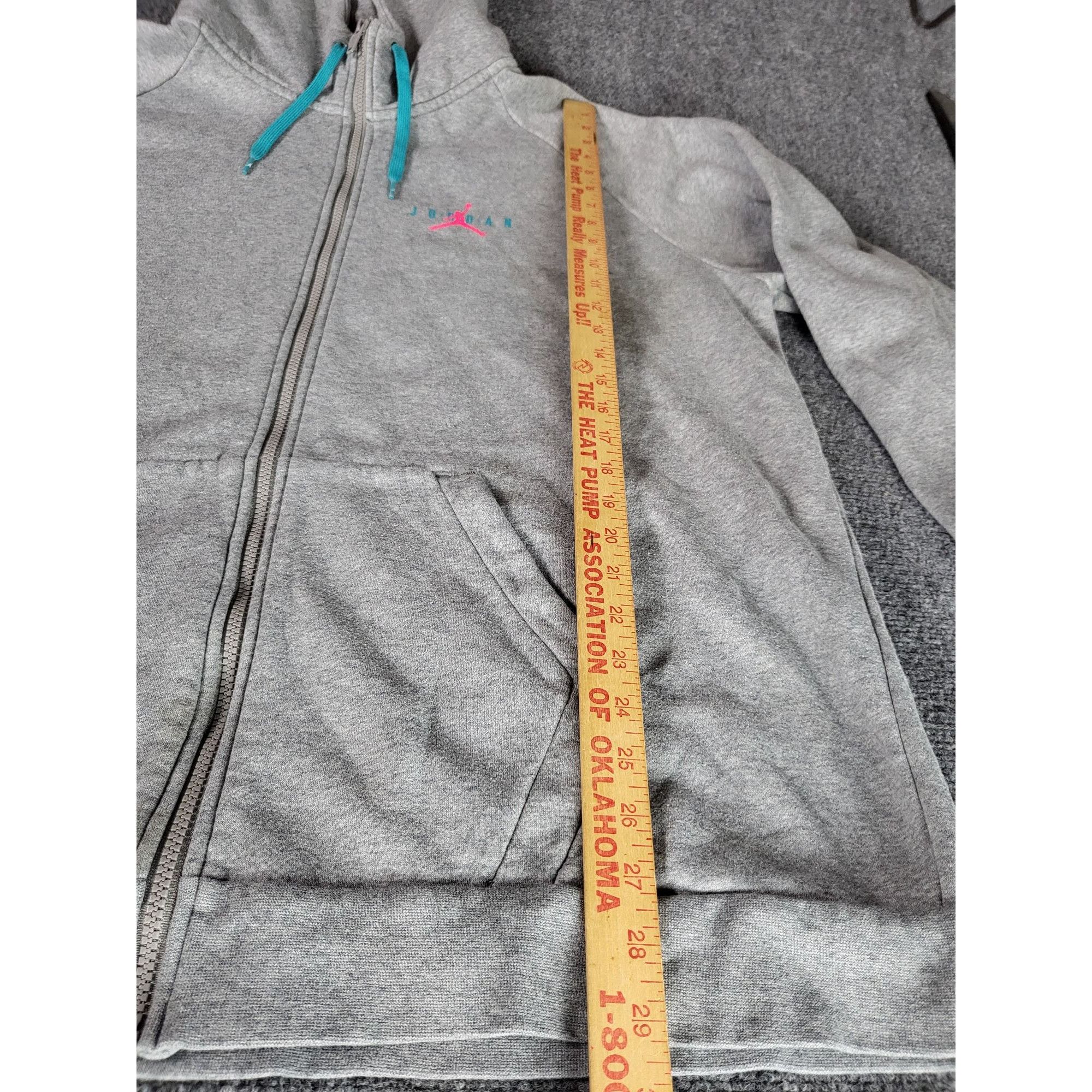 Jordan Brand Air Jordan Nike Hoodie Men Sz XXL AT4861-092 Big Logo Gray P Size US XXL / EU 58 / 5 - 4 Thumbnail
