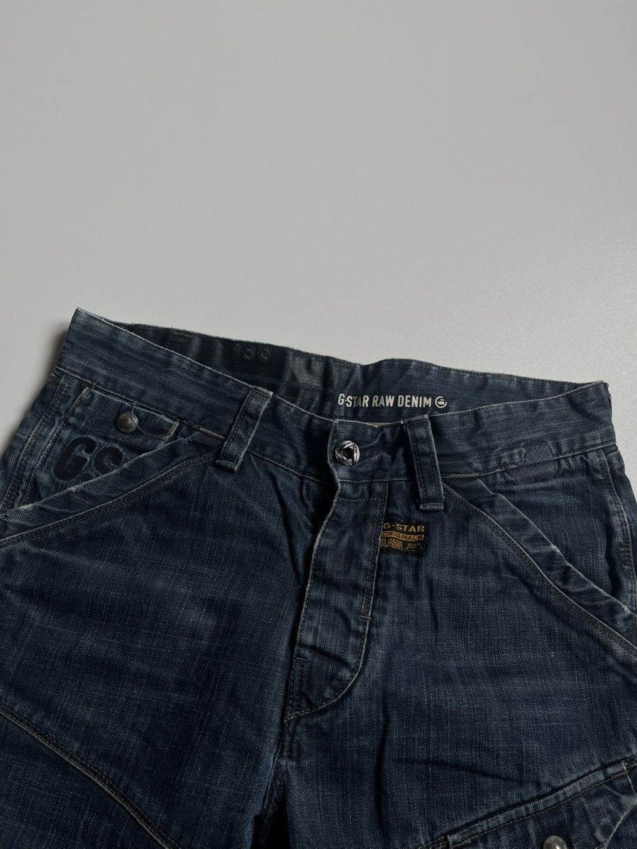 G-Star × Pharrell Vintage g star raw denim cinch back jeans low rise flared Size US 31 - 6 Thumbnail