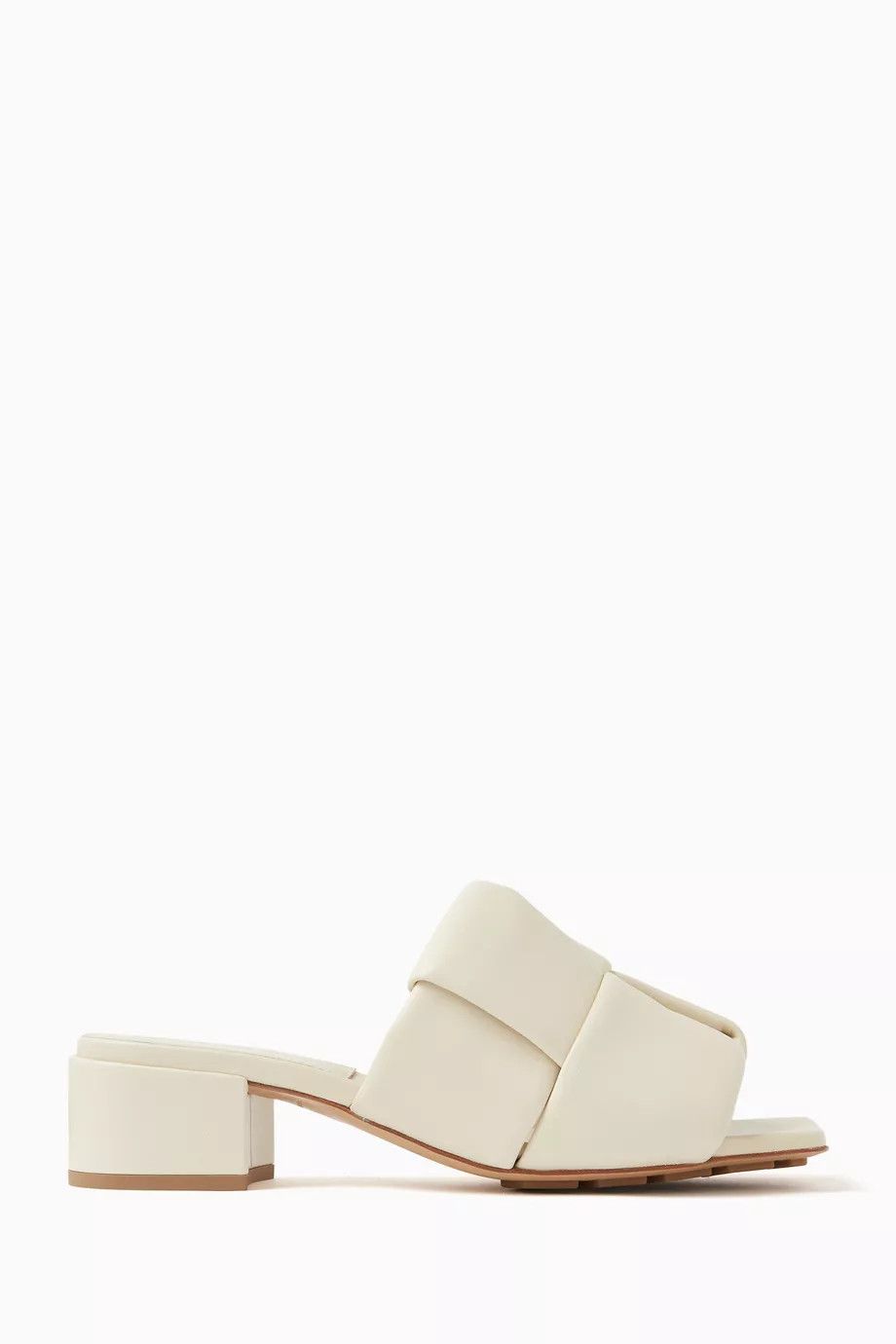 o1bcso1str0225 Patch Mules in Light Beige