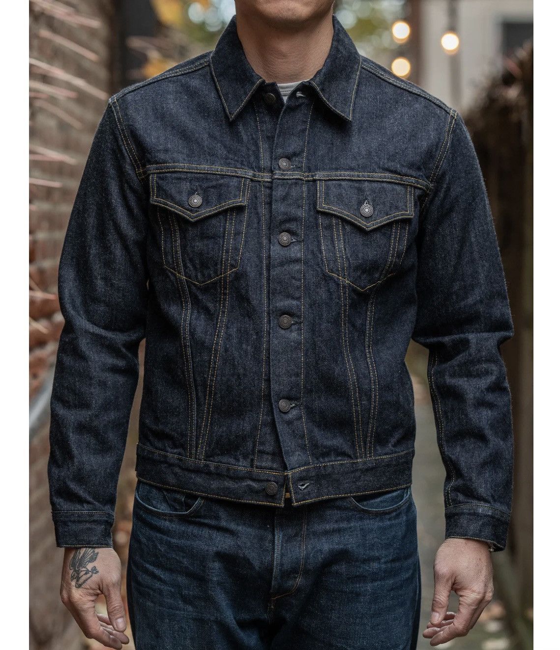 The Flat Head FN-OJ-D003 DENIM JACKET - 60S TYPE III Size US M / EU 48-50 / 2 - 15 Thumbnail