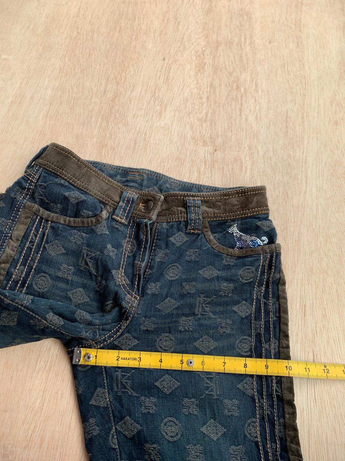 Hysteric Glamour × Japanese Brand Vintage Monogram Flare Bootcut Pants Size US 28 / EU 44 - 12 Thumbnail