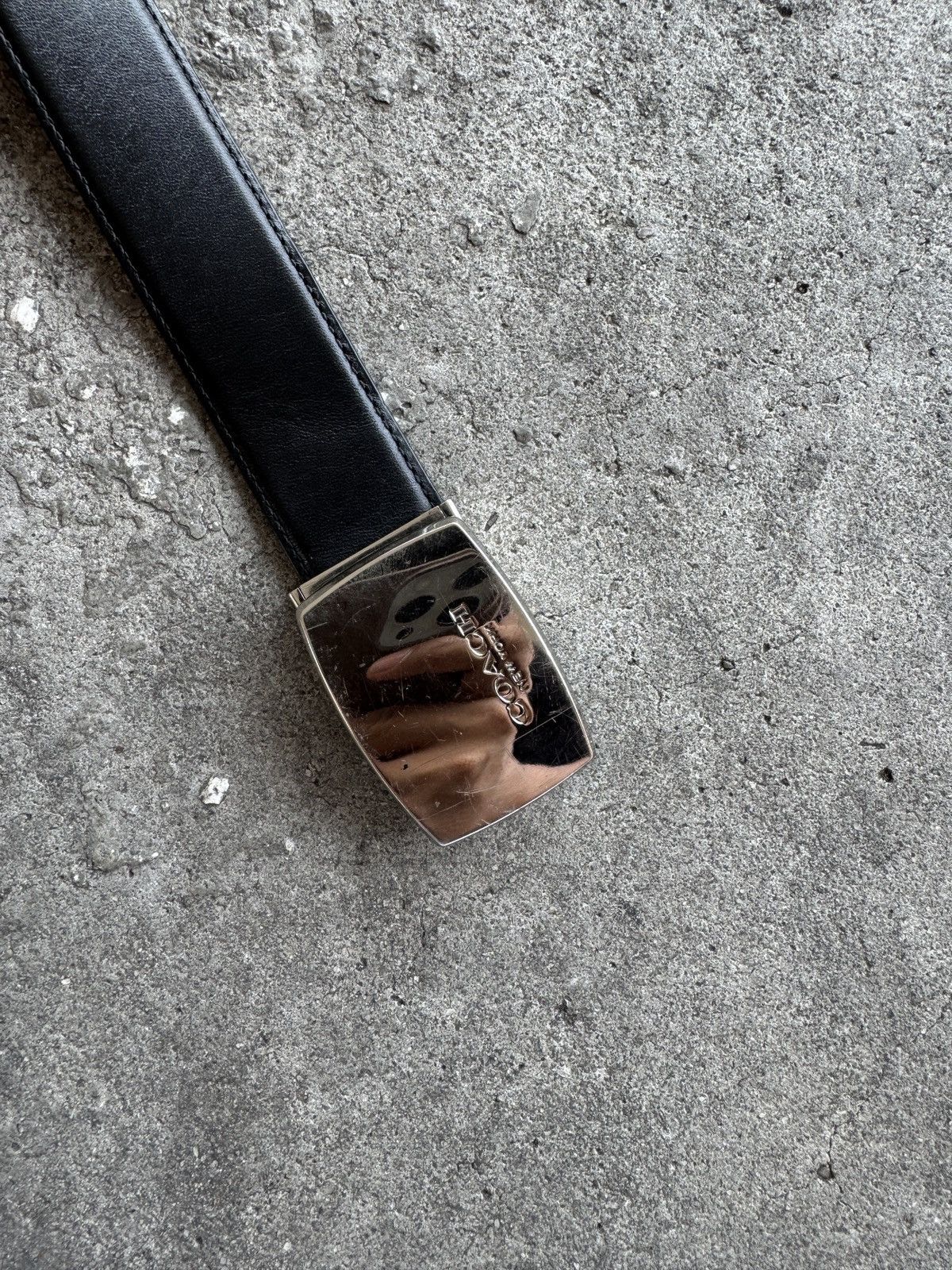 Coach Coach Black Leather Belt Size ONE SIZE - 6 Thumbnail