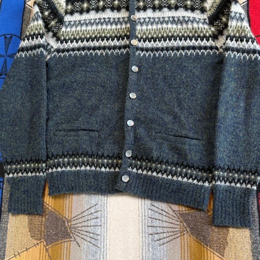 Vintage VINTAGE Campus Cardigan Shirt Mens Small 60s 70s Green Knit Long Sleeve Button Up By Campus Size US S / EU 44-46 / 1 - 5 Thumbnail