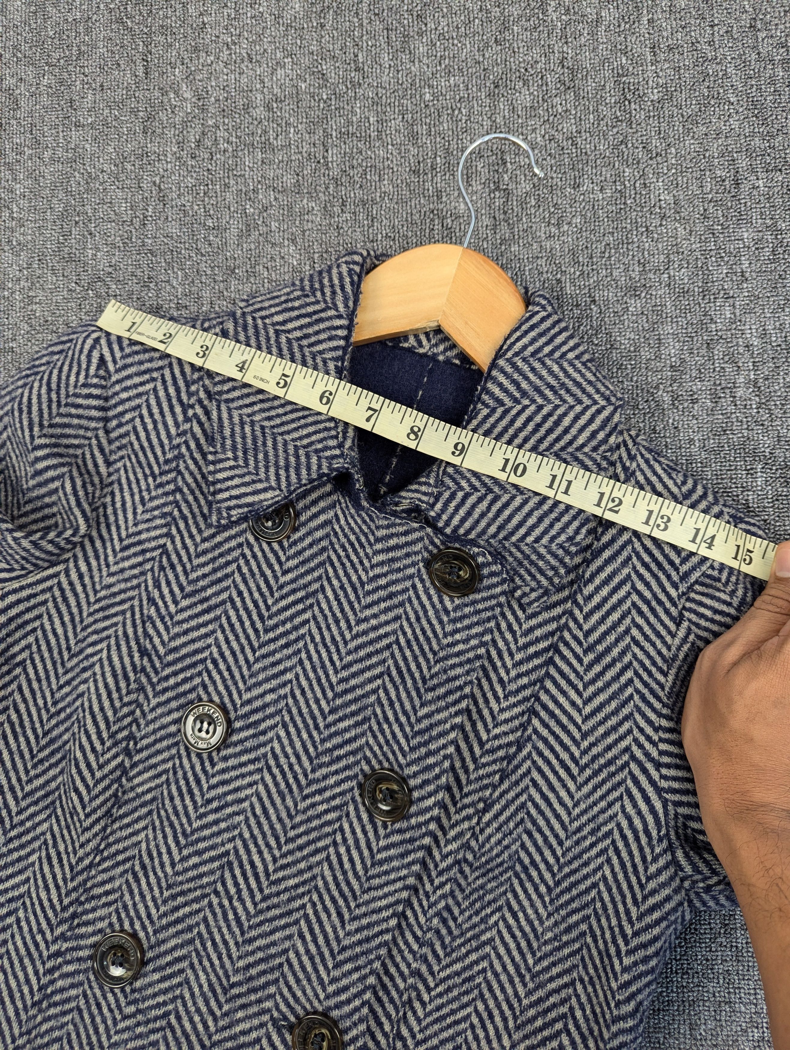 Max Mara Max Mara Weekend Line Herringbone Coat Jacket With Belted Size S / US 4 / IT 40 - 22 Thumbnail