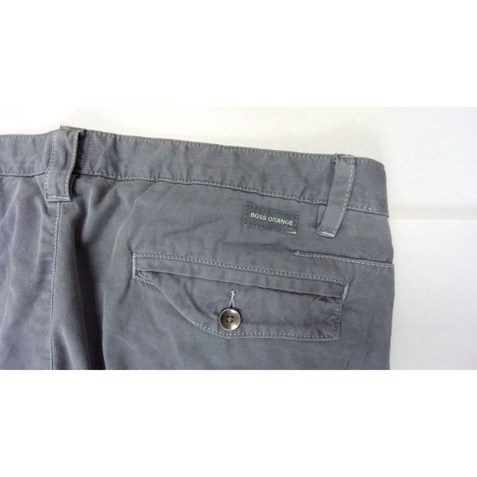 Vintage Hugo Boss Pants Mens 38R Gray Khaki Slim Fit Casual Trousers Size US 38 / EU 54 - 7 Thumbnail