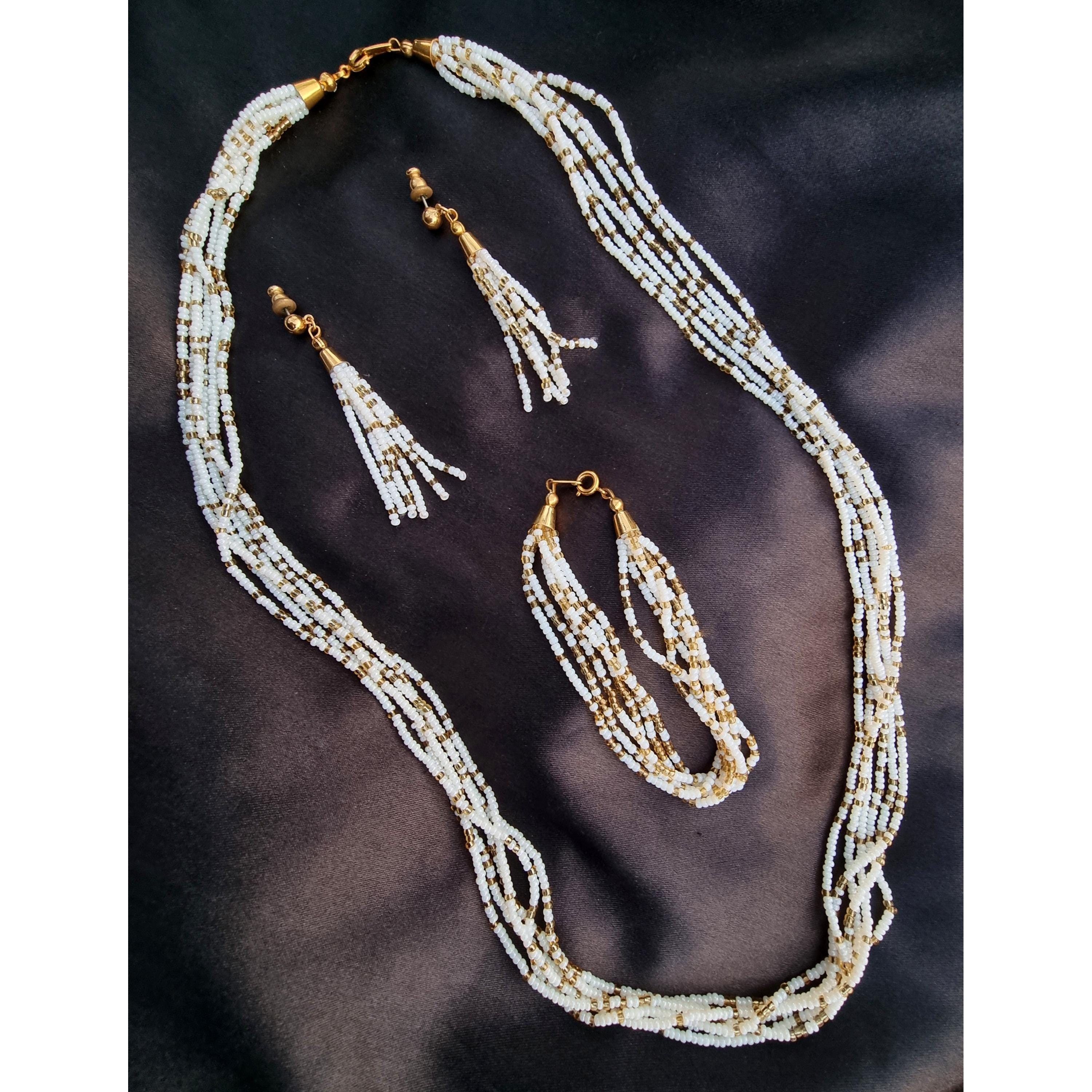 Vintage Vintage 1950s-1960s CROWN TRIFARI Signed Multi Stranded Micr Size ONE SIZE - 3 Thumbnail