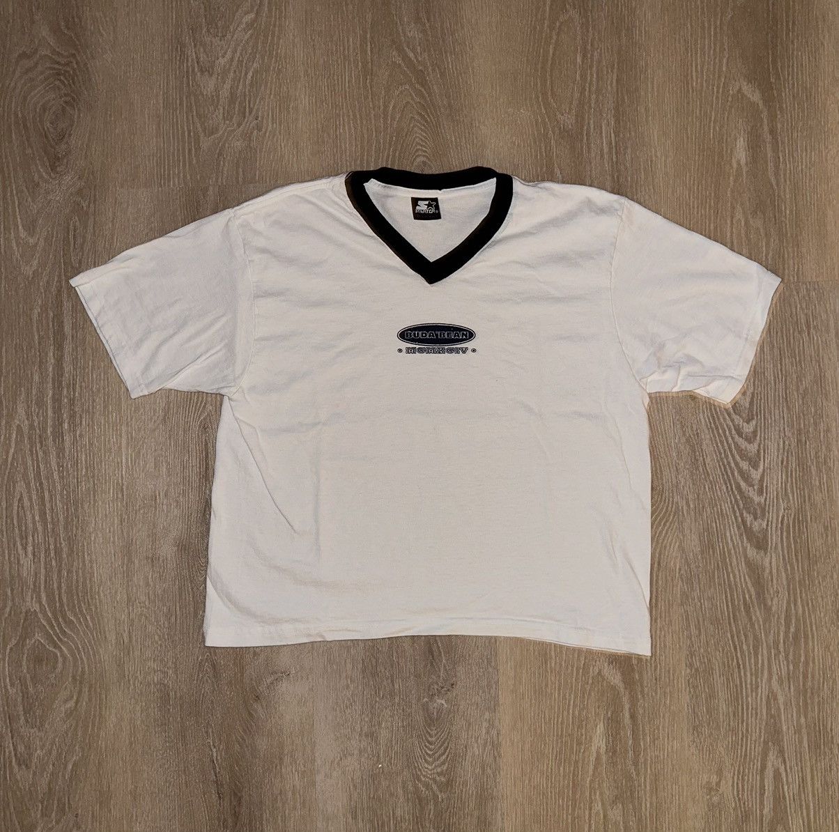 Starter × Vintage Vintage Y2K Women’s Buda Bean Starter Crop Top T-Shirt Size M / US 6-8 / IT 42-44 - 1 Thumbnail