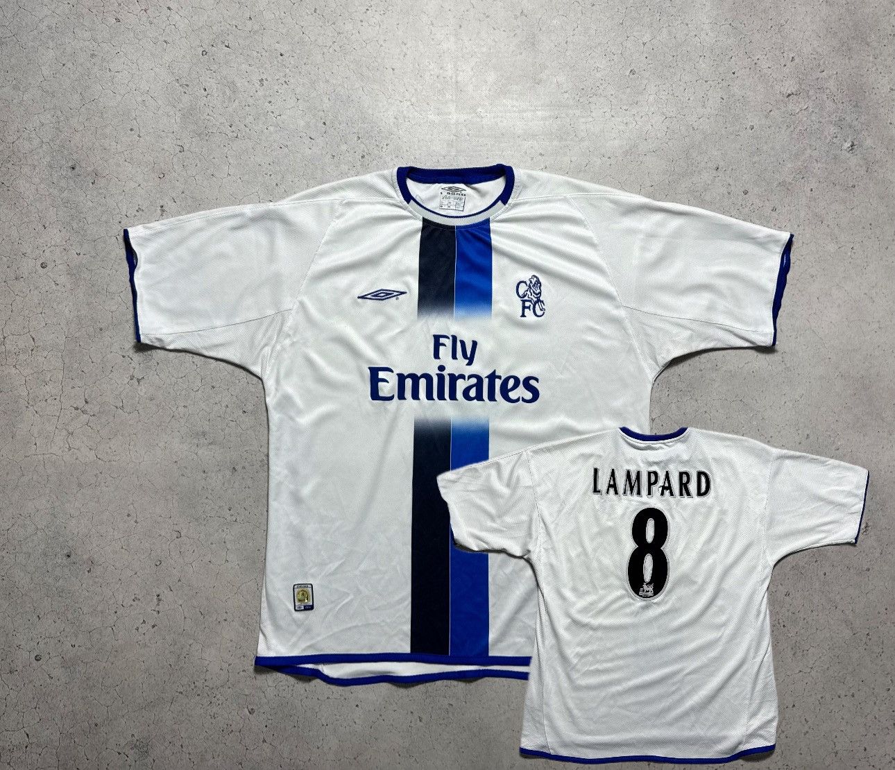 Umbro Umbro FC Chelsea Lampard #8 2003/2004 Vintage Soccer Jersey Size US XL / EU 56 / 4 - 1 Thumbnail