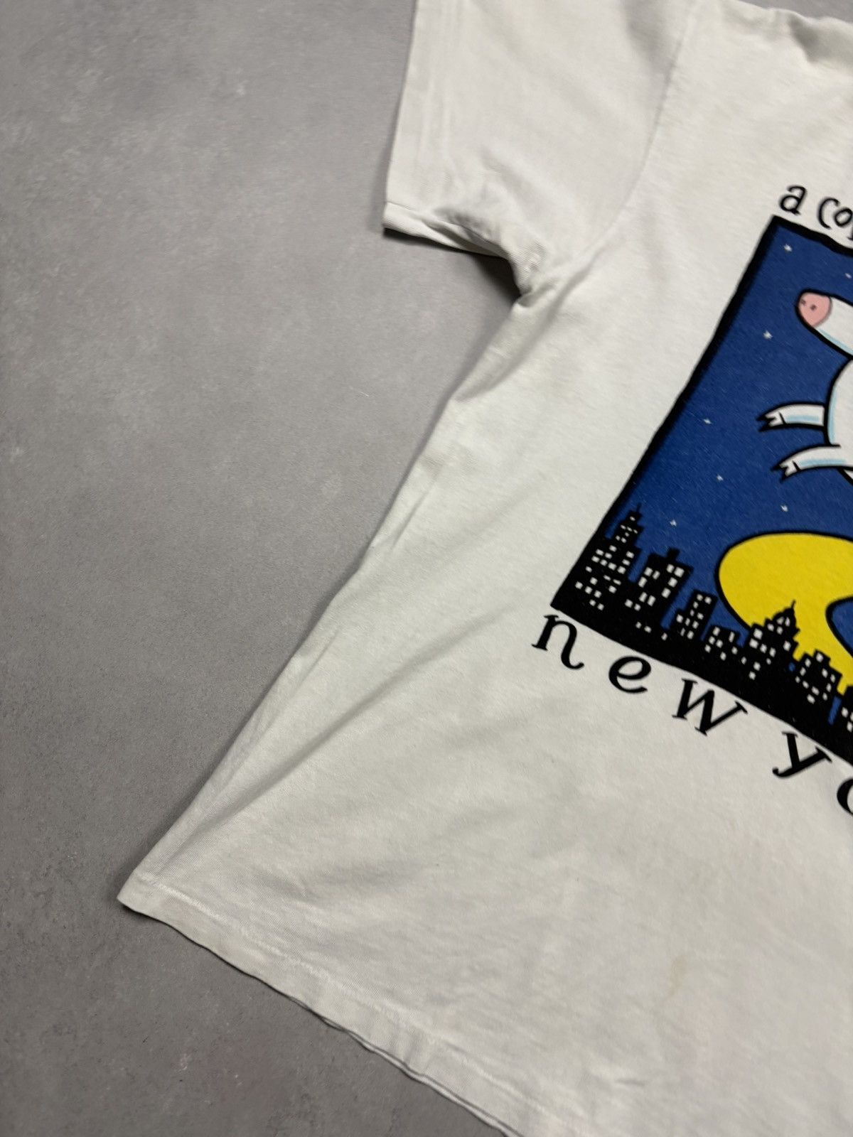 Vintage Vintage 90s New York Cow Moon Big City Art T Shirt USA Y2K L Size US L / EU 52-54 / 3 - 3 Thumbnail
