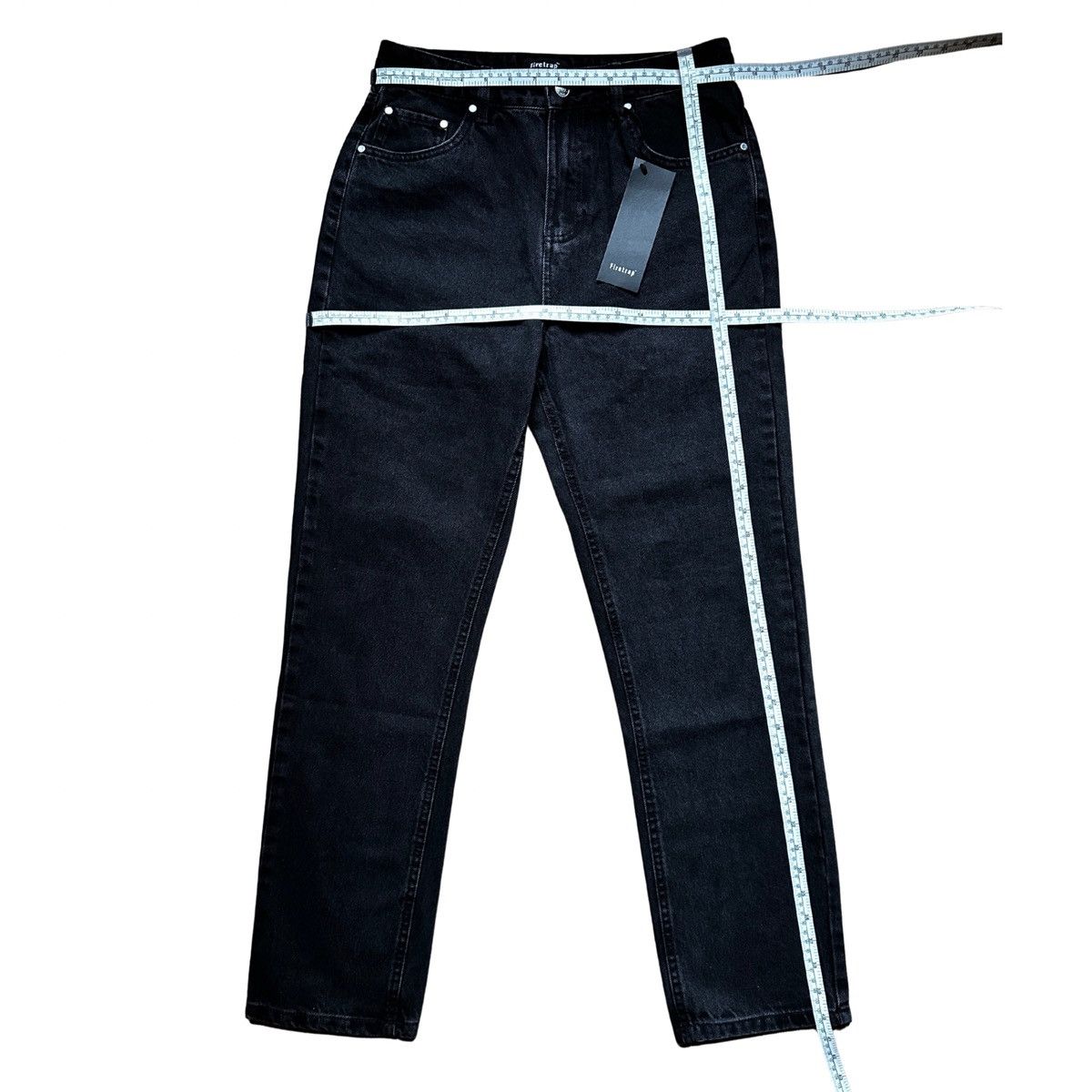 Firetrap Firetrap Women's Straight Leg Jeans Black Size UK 10 Size 28" / US 6 / IT 42 - 2 Thumbnail