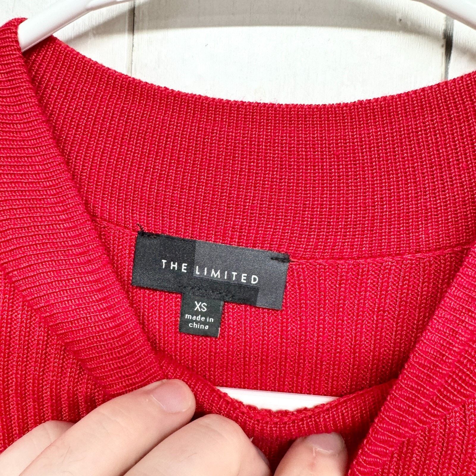 Other The Limited Dress Sz XS Long Sleeve Rib Tight Knit Sweater Size XS / US 0-2 / IT 36-38 - 2 Thumbnail