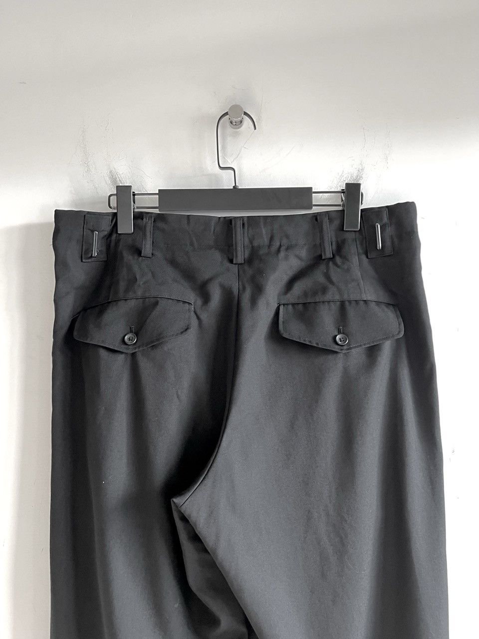 Yohji Yamamoto Yohji Yamamoto Pour Homme W/Gabardine Side Button 2Tuck Pant Size US 32 / EU 48 - 4 Thumbnail