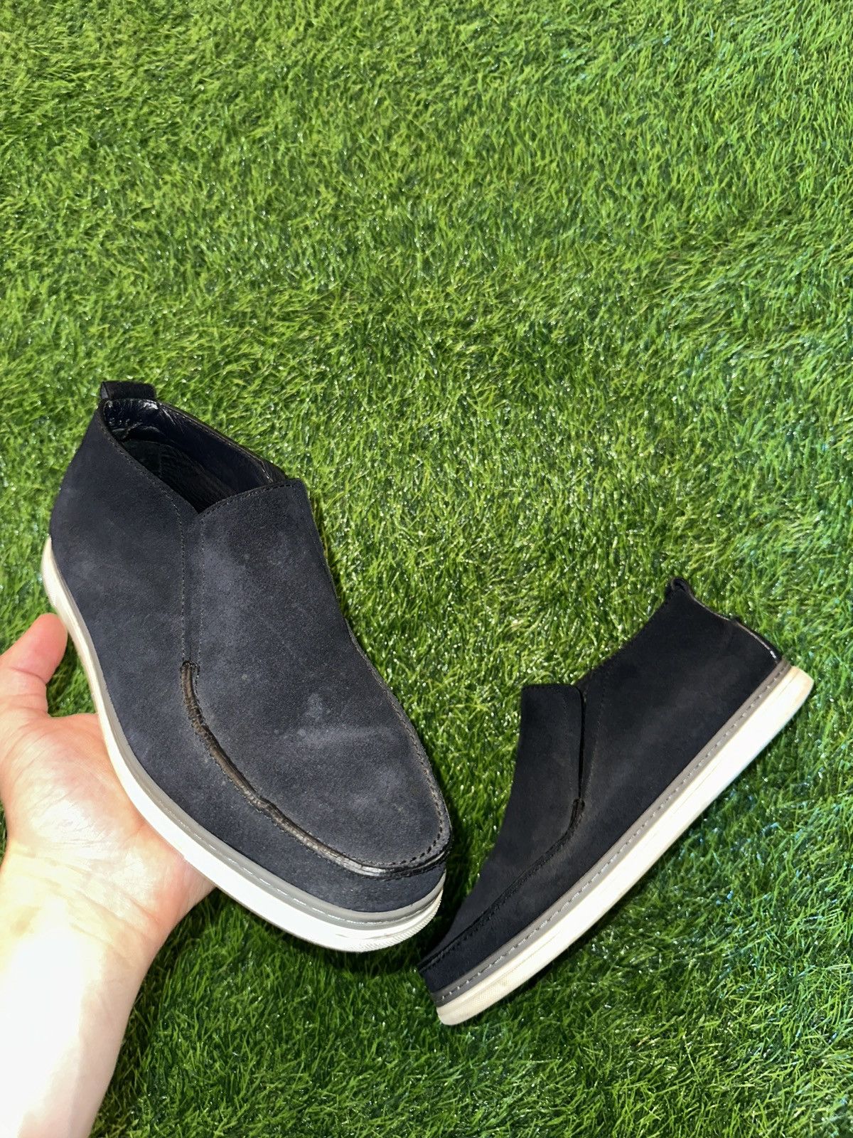 Ermenegildo Zegna Ermenegildo zegna loafer high top suede shoes size 7 Size US 7 / EU 40 - 1 Thumbnail