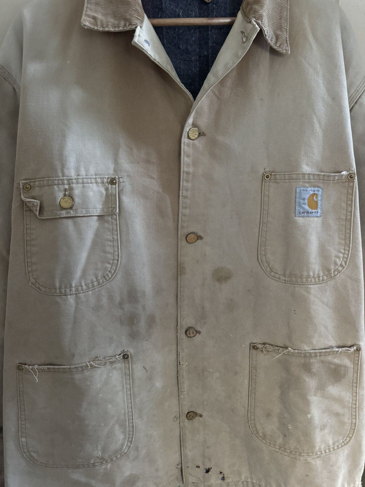 Carhartt VINTAGE CARHARTT BLANKET LINED CHORE COAT Size US XXL / EU 58 / 5 - 4 Thumbnail