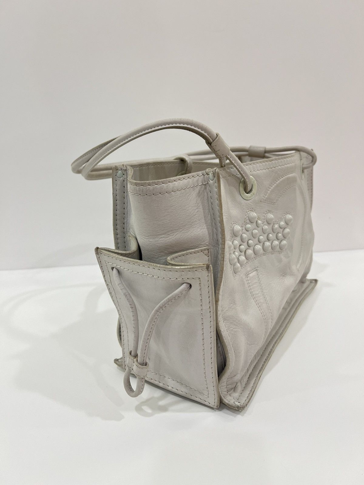 Loewe Loewe White Leather Crown totebag Size ONE SIZE - 8 Thumbnail