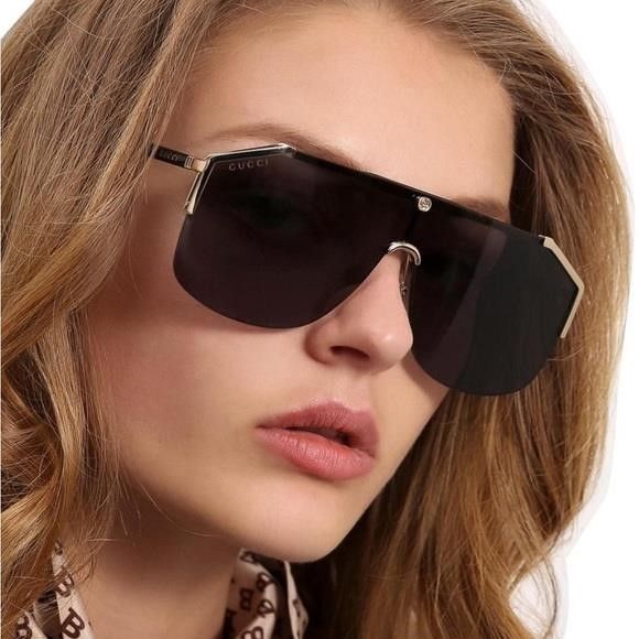 Gucci New - GUCCI Metal Rimless Square Sunglasses GG0291S Black Go Size ONE SIZE - 1 Thumbnail