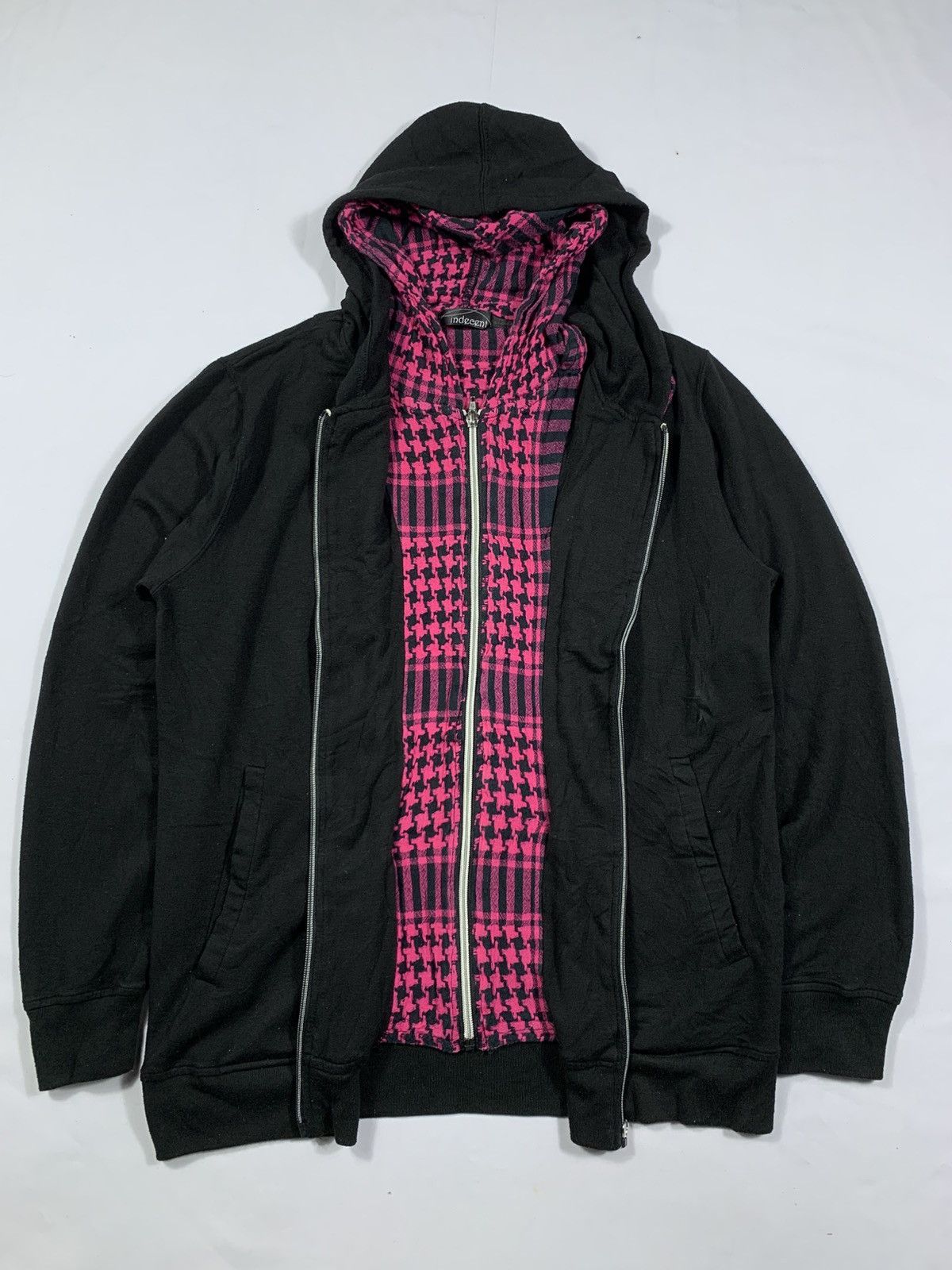 If Six Was Nine × Japanese Brand × Le Grande Bleu (L.G.B.) Japanese Indecent Double Layer Zip Hoodie Lgb ifsix style Size US M / EU 48-50 / 2 - 1 Thumbnail