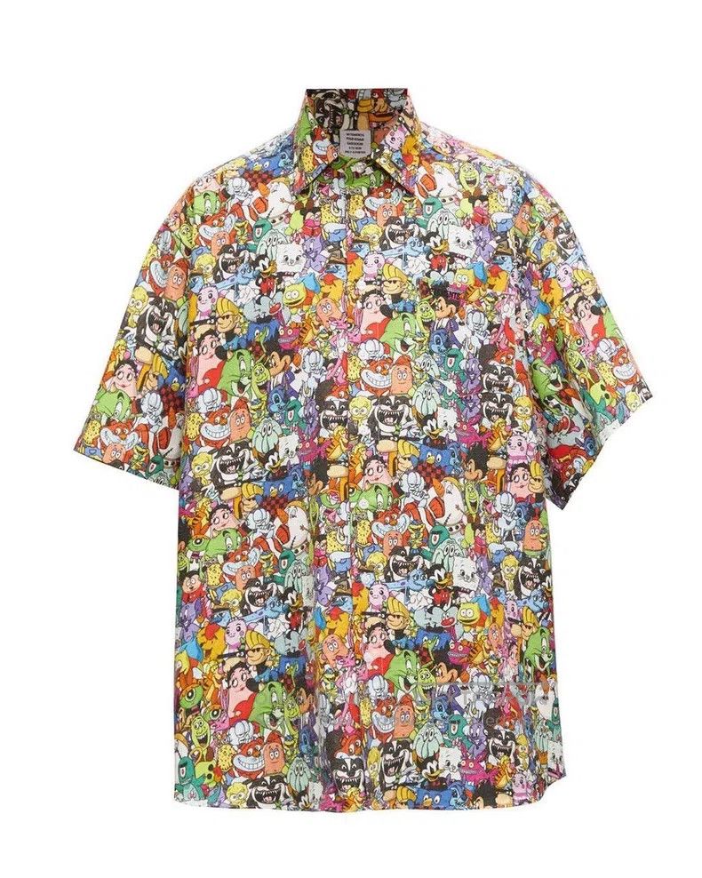 Vetements Vetements Cartoon Character Printed Short Sleeve Shirt Size US XS / EU 42 / 0 - 4 Thumbnail