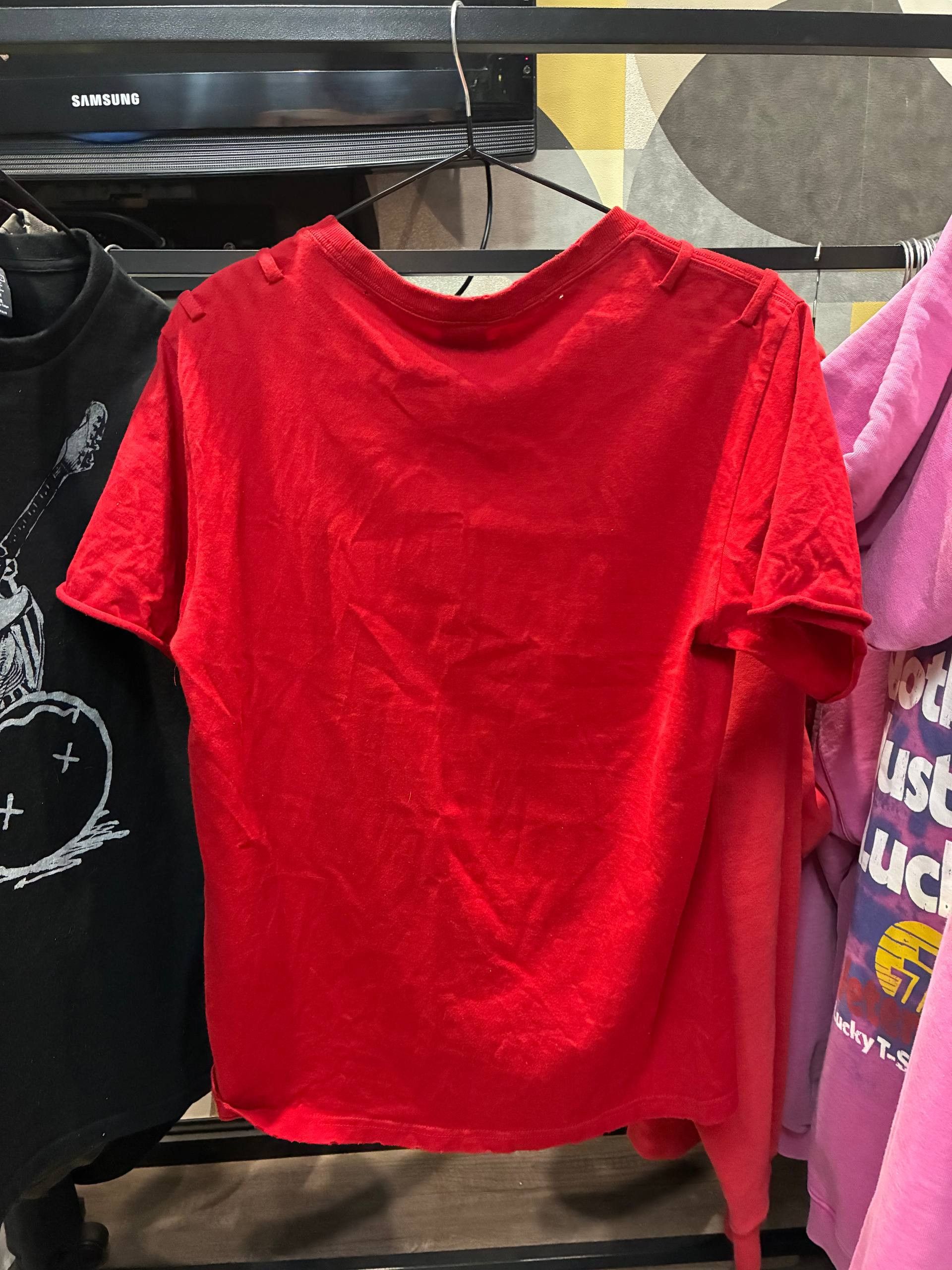Number (N)ine Charles Manson SS06 Red T Shirt Size US M / EU 48-50 / 2 - 5 Thumbnail