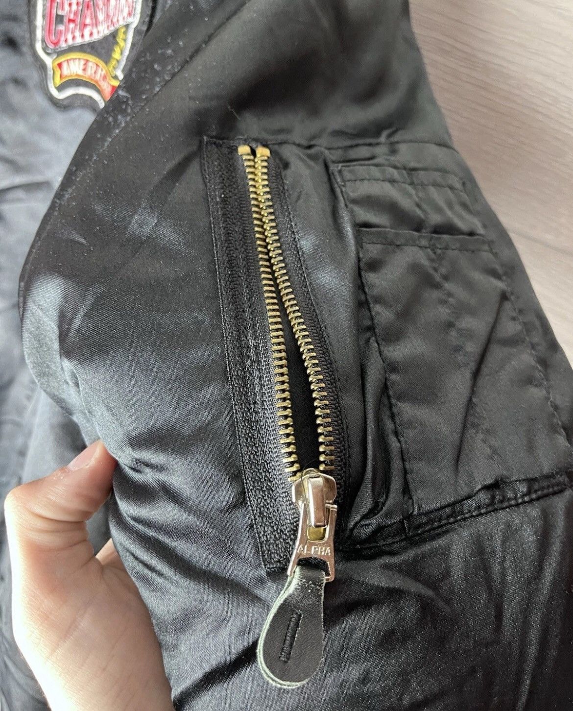 Japanese Brand Vintage bomber MA-1 CHAMPION AMERICAN Y2K retro men’s size M Size US M / EU 48-50 / 2 - 5 Thumbnail