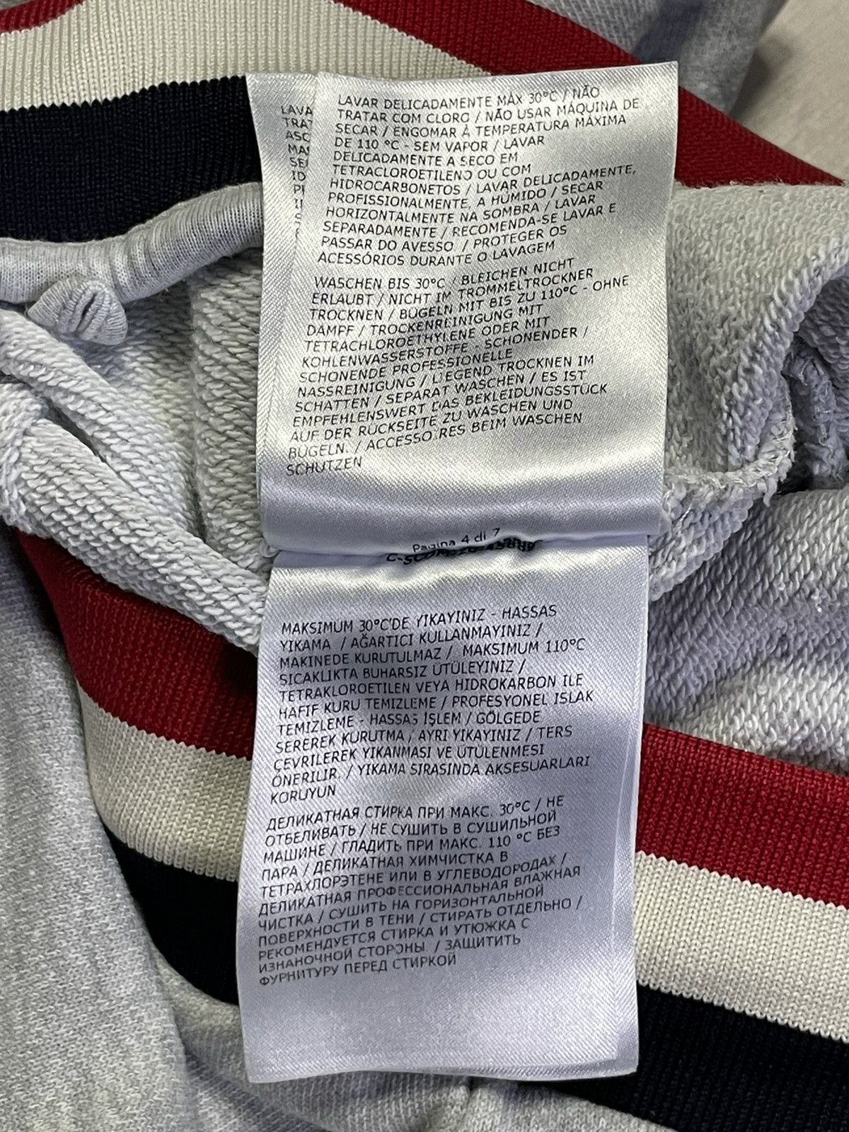 Moncler Moncler Tricolour Grey Joggers Size US 36 / EU 52 - 14 Thumbnail