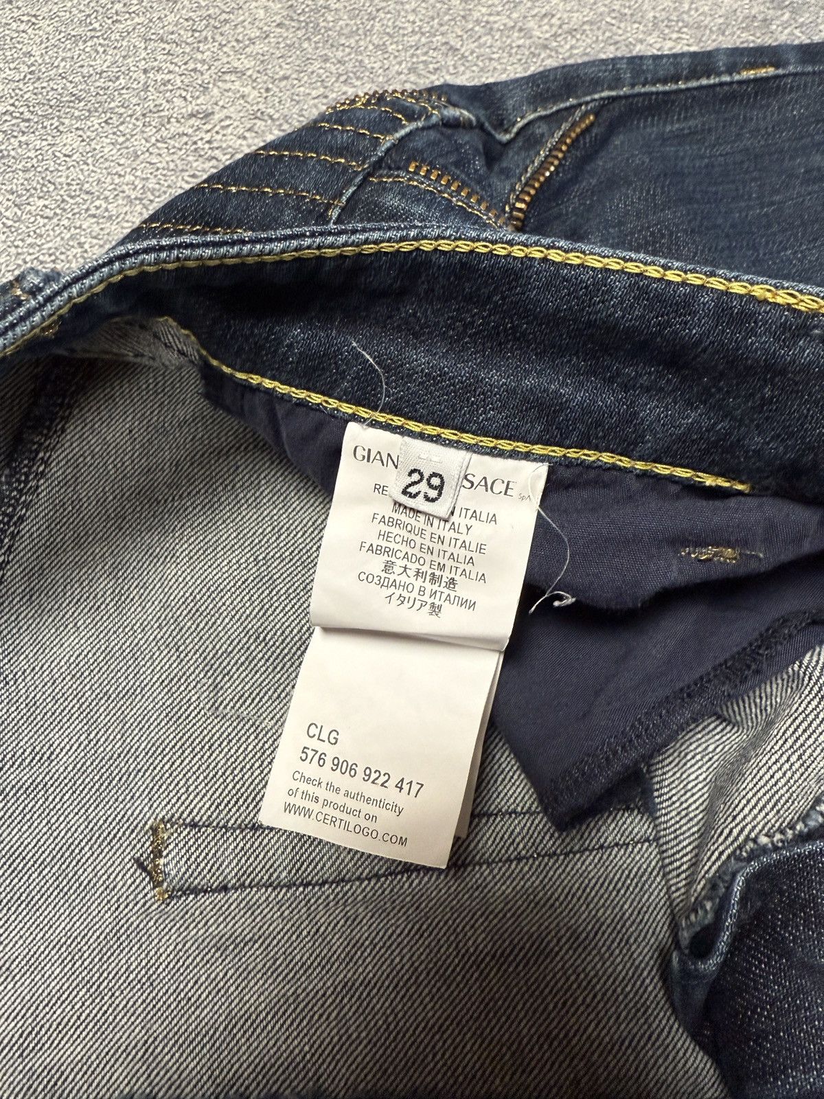 Versace Vintage Versace Jeans Couture Denim Pants Size 29" - 8 Thumbnail