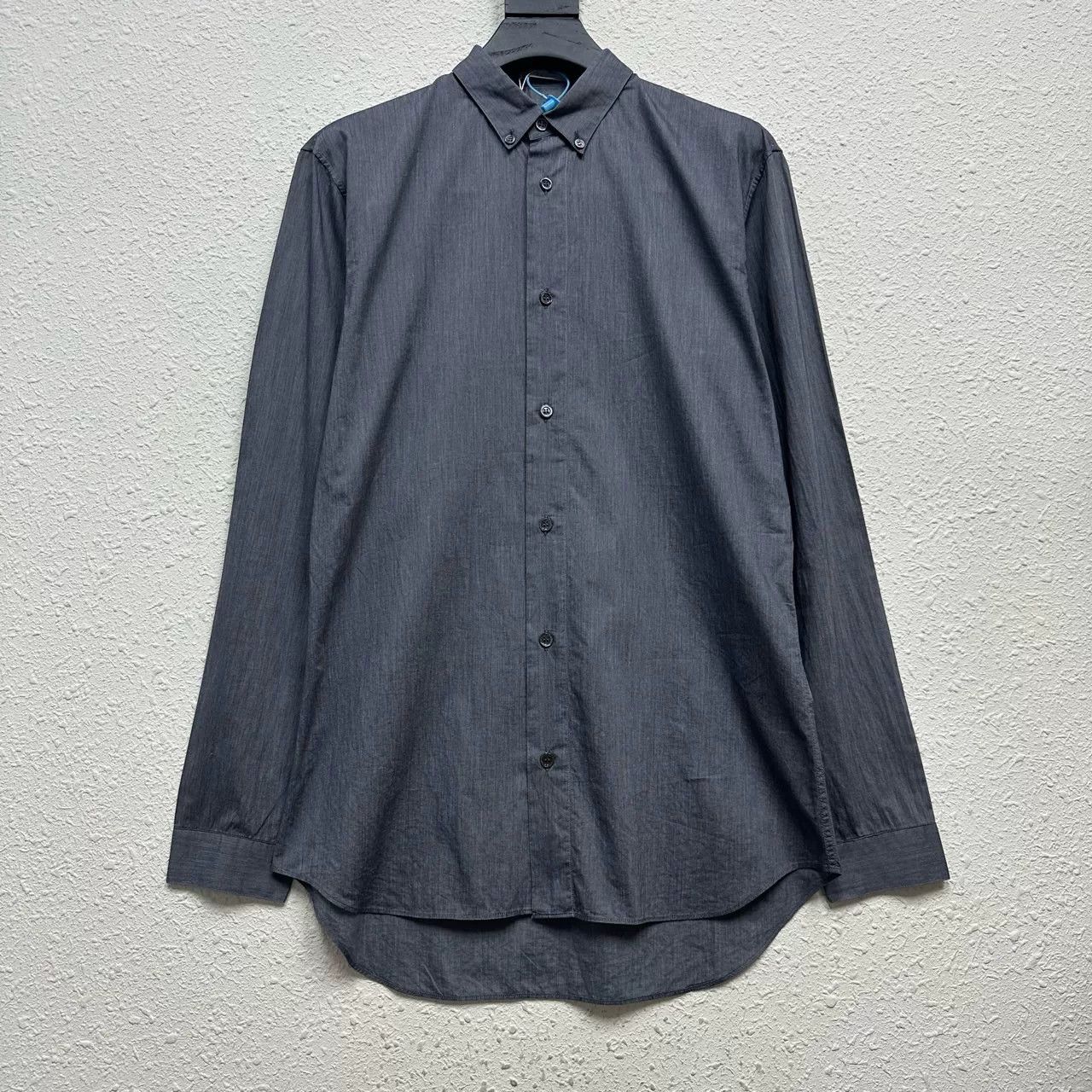 Dior Dark Gray Long Sleeve Shirt Size 38