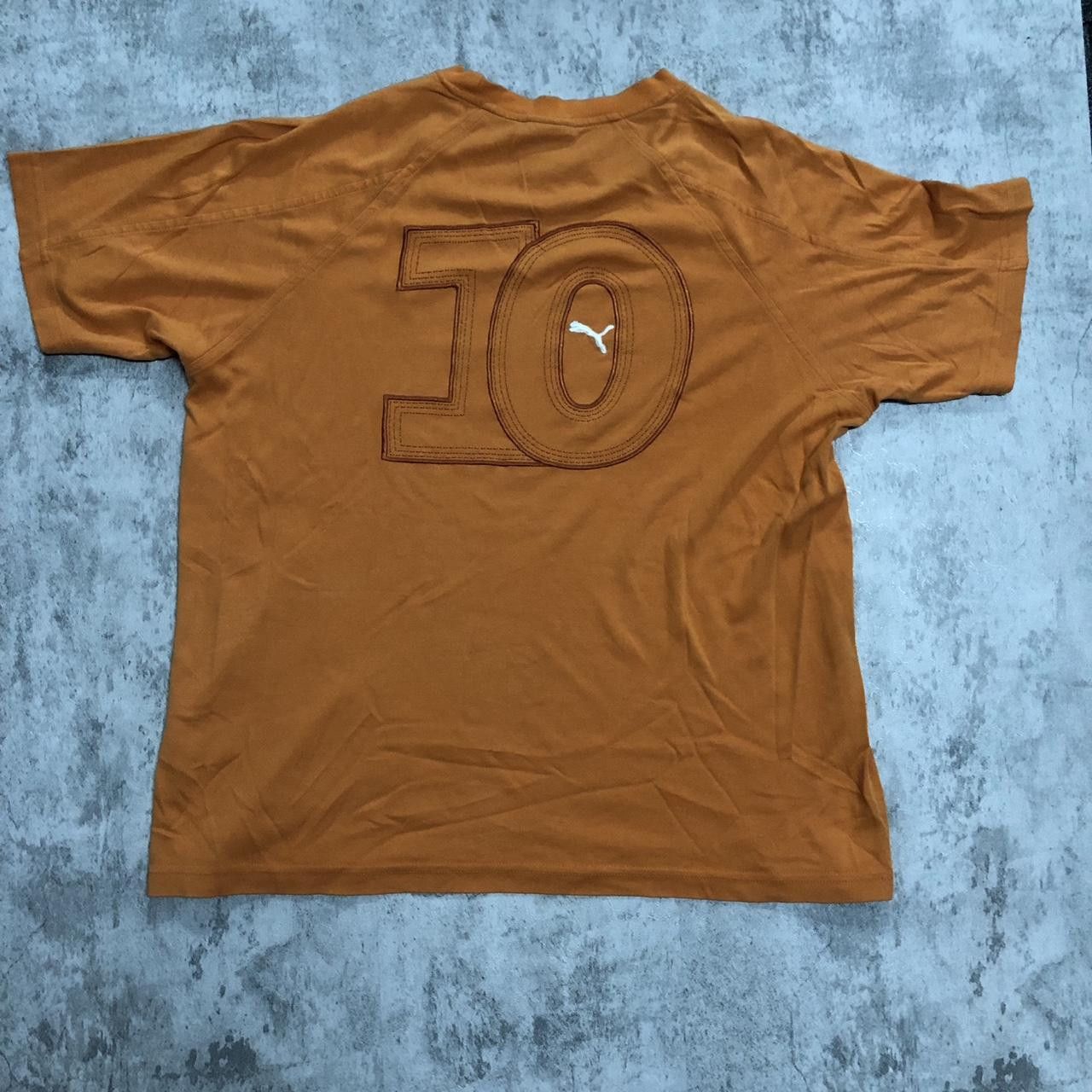 Puma Puma orange and brown streetwear t-shirt Size US XL / EU 56 / 4 - 4 Thumbnail