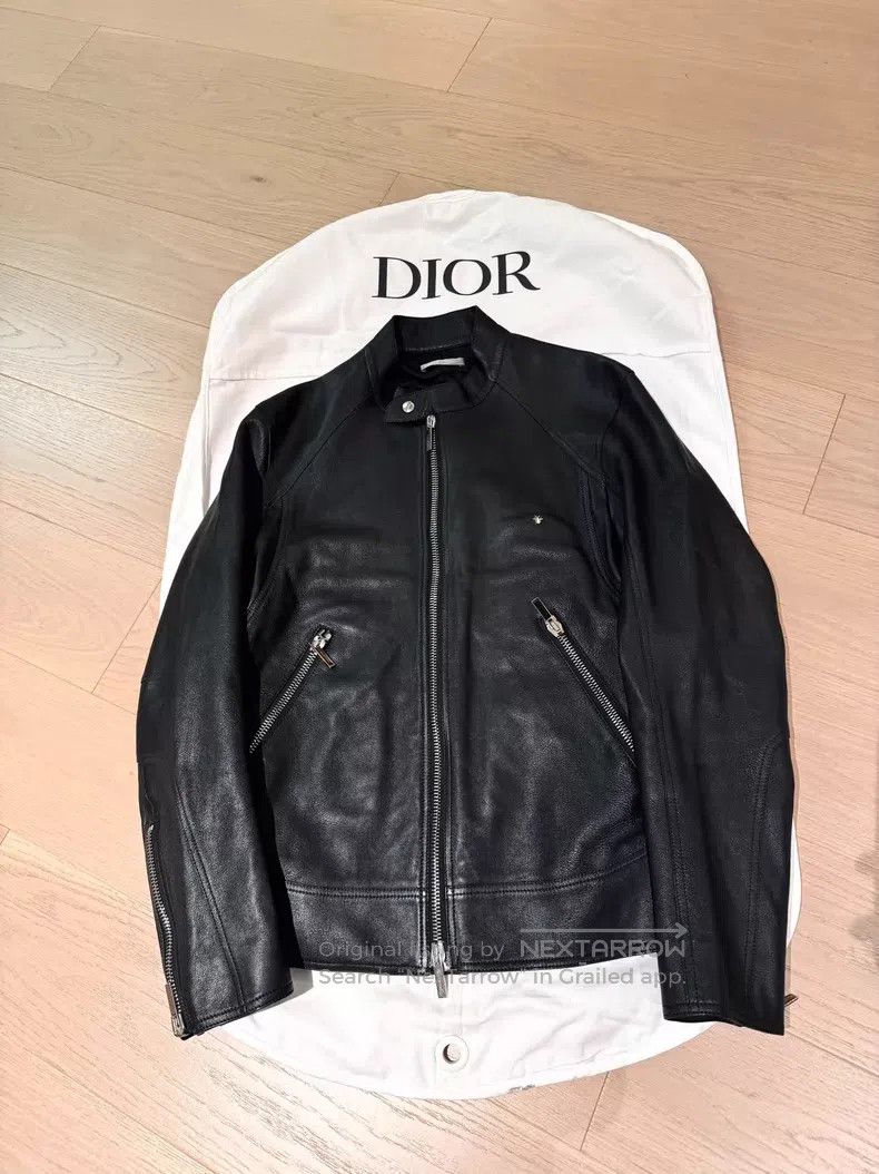 Dior Dior Bee Embroidered Sheepskin Leather Jacket i Size US L / EU 52-54 / 3 - 1 Thumbnail