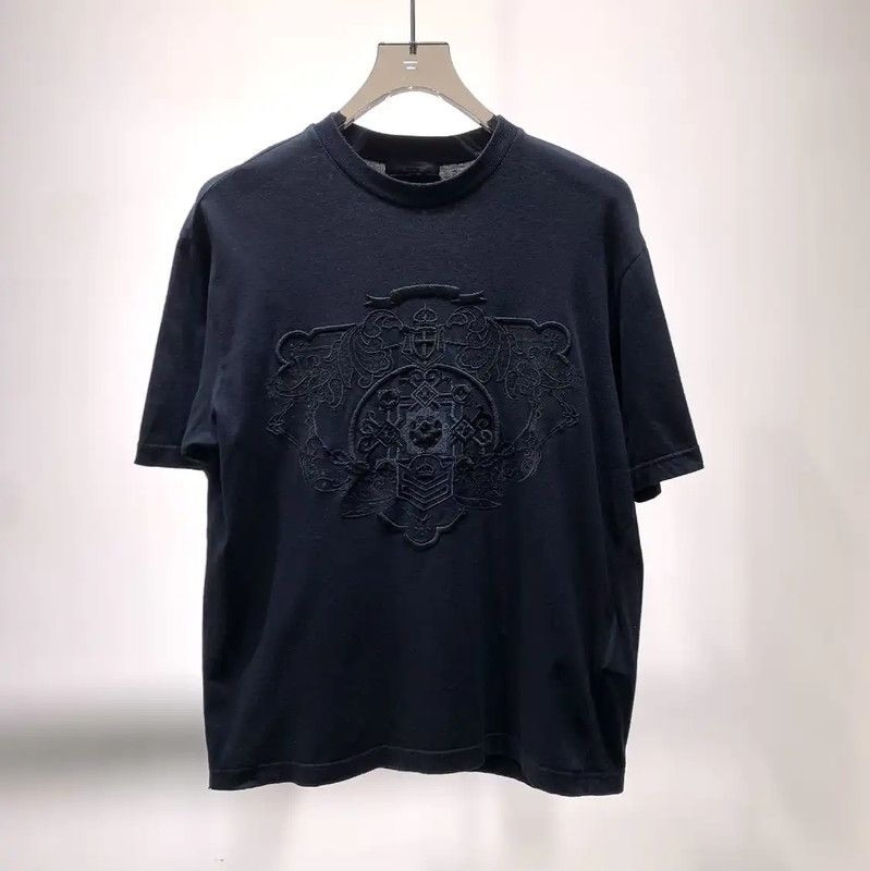 Prada Prada Black Cotton Men's T-Shirt Size US S / EU 44-46 / 1 - 1 Thumbnail