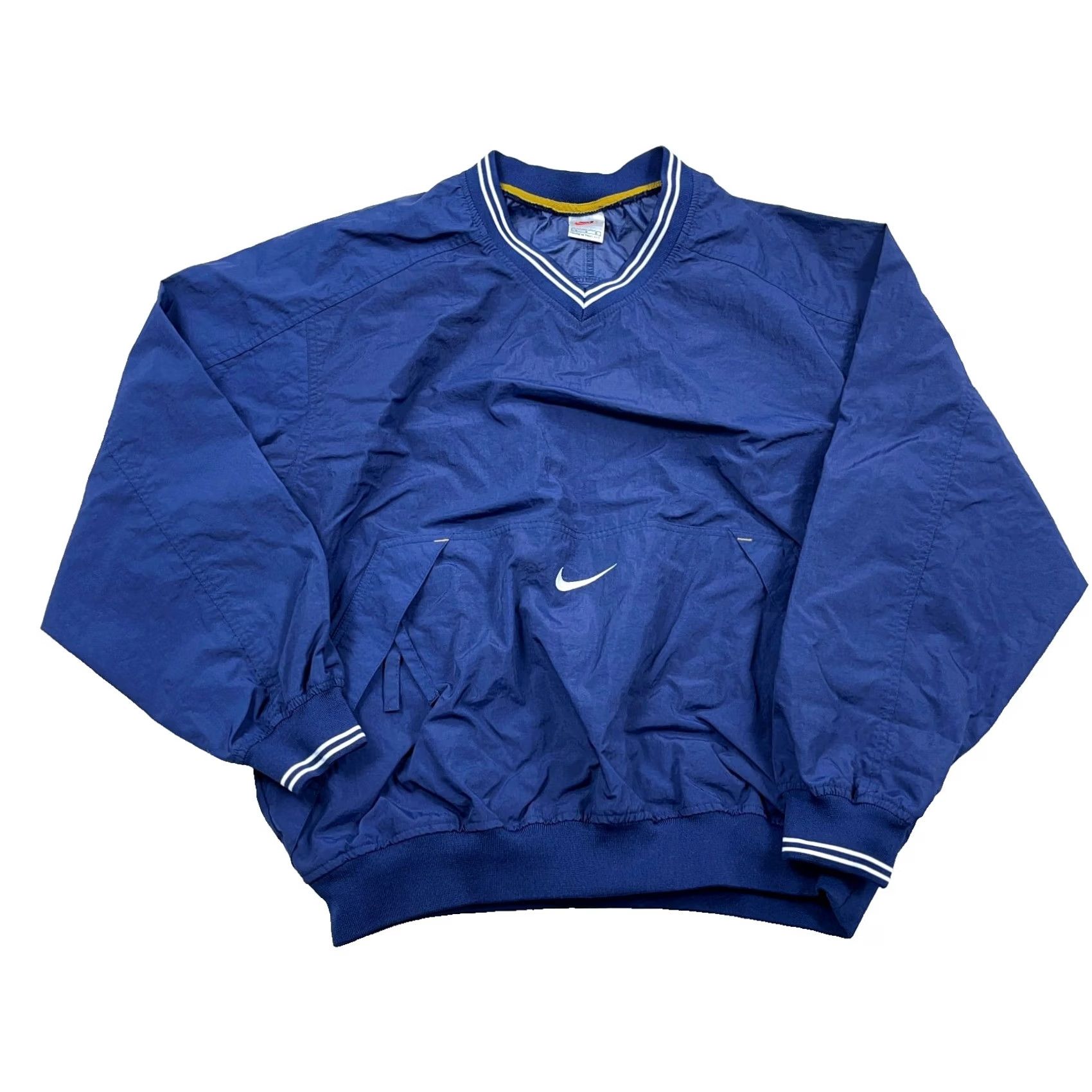 Nike Vintage Nike Jacket Men Large Blue Pullover Windbreaker Center Swoosh 90s Unline Size US L / EU 52-54 / 3 - 2 Thumbnail
