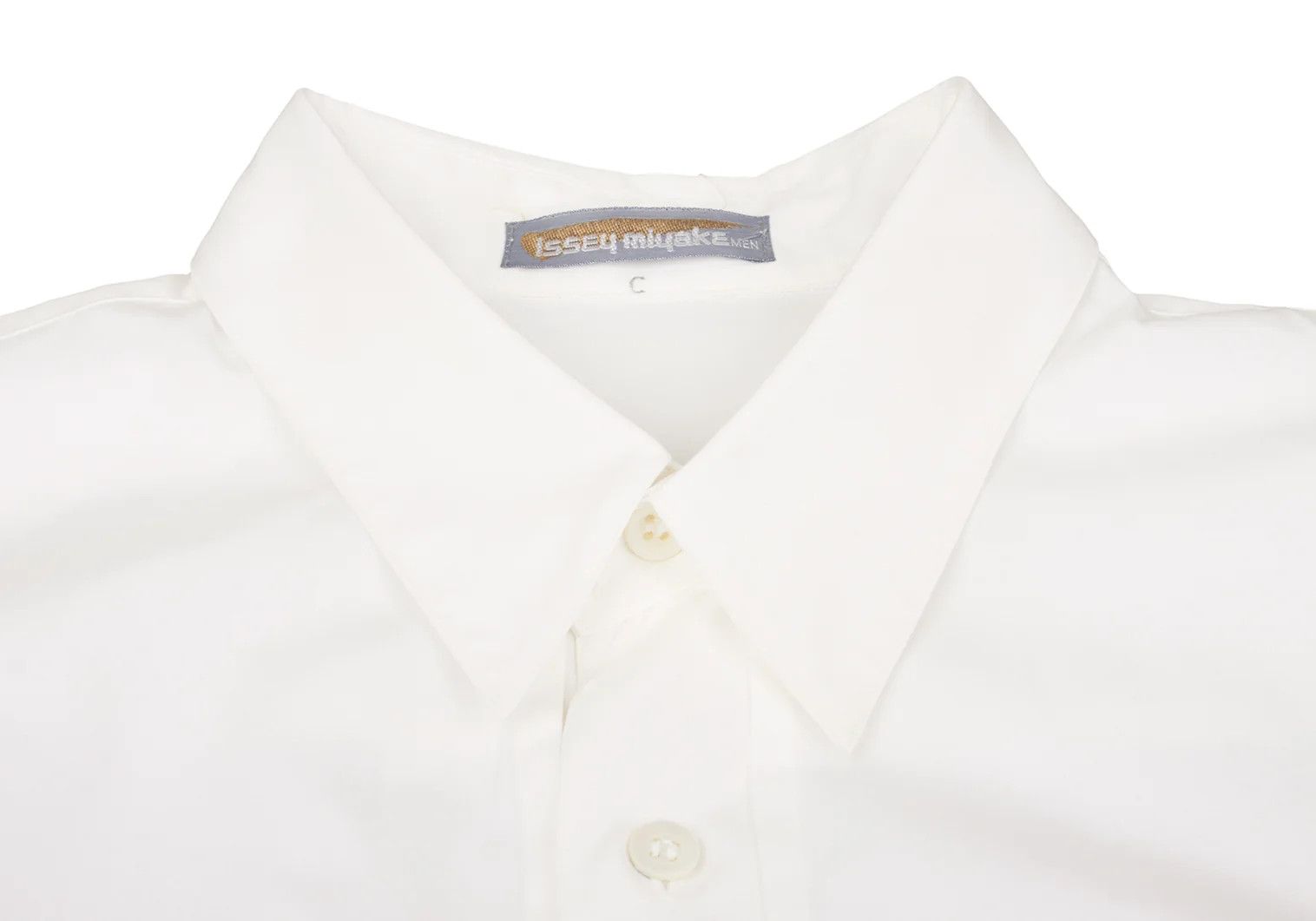 Issey Miyake Front Pleat Shirt in White, Size L Size US L / EU 52-54 / 3 - 4 Thumbnail