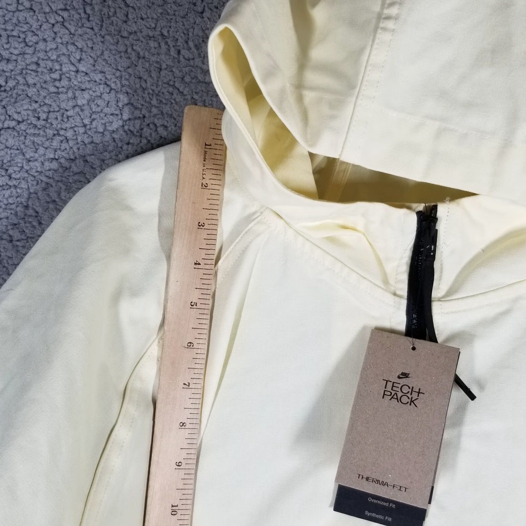 Nike VINTAGE Nike Women's 3-in-1 Therma-Fit Jacket Casual Fall Winter Puffer Cream White Size L / US 10 / IT 46 - 7 Thumbnail