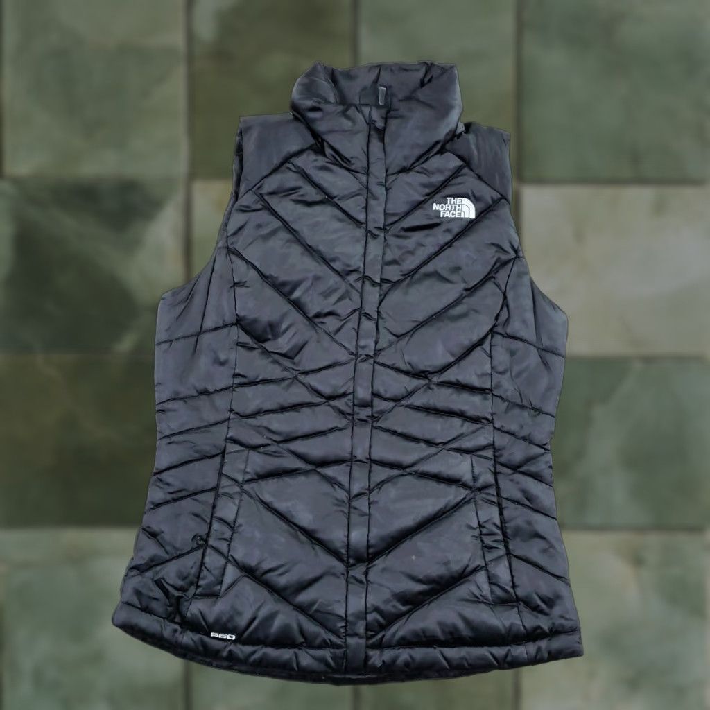 The North Face The North Face Vest Womens XS Black Down Puffer Full Zip Aconcagua 550 Nylon Sleeveless Jacket - Not sure: ensure order. Size XS / US 0-2 / IT 36-38 - 1 Thumbnail