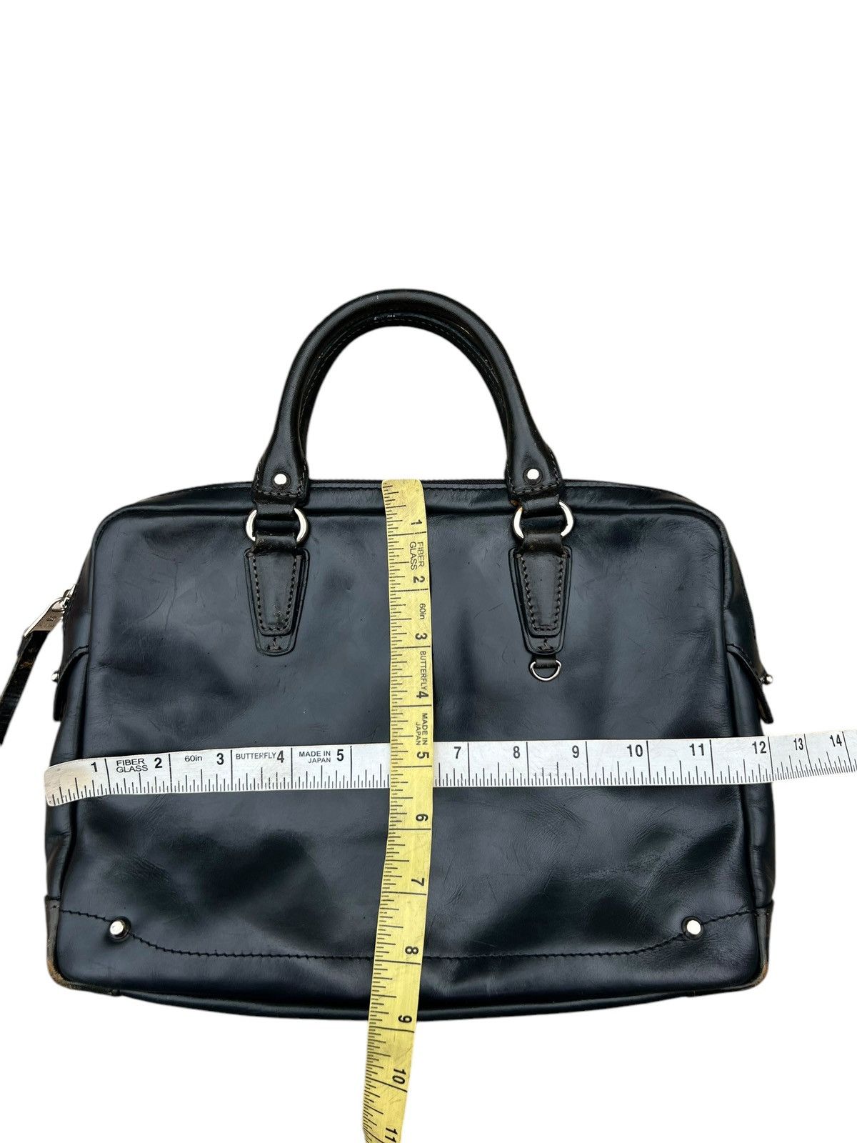Kiefer neu Japan Distress Scratches Patina Leather Mini Bag