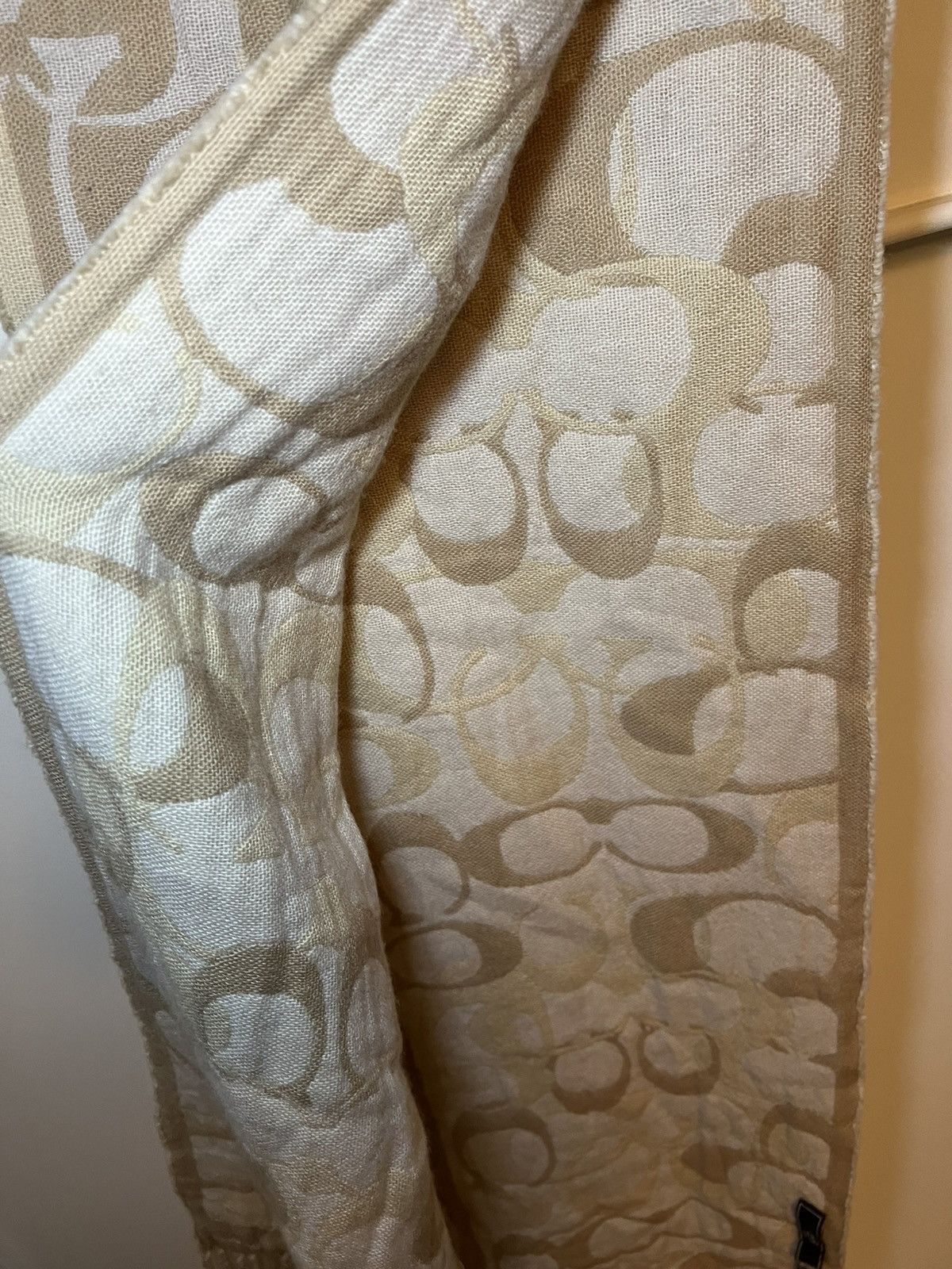 Coach Vintage Coach reversible monogram wool scarf Size ONE SIZE - 4 Thumbnail