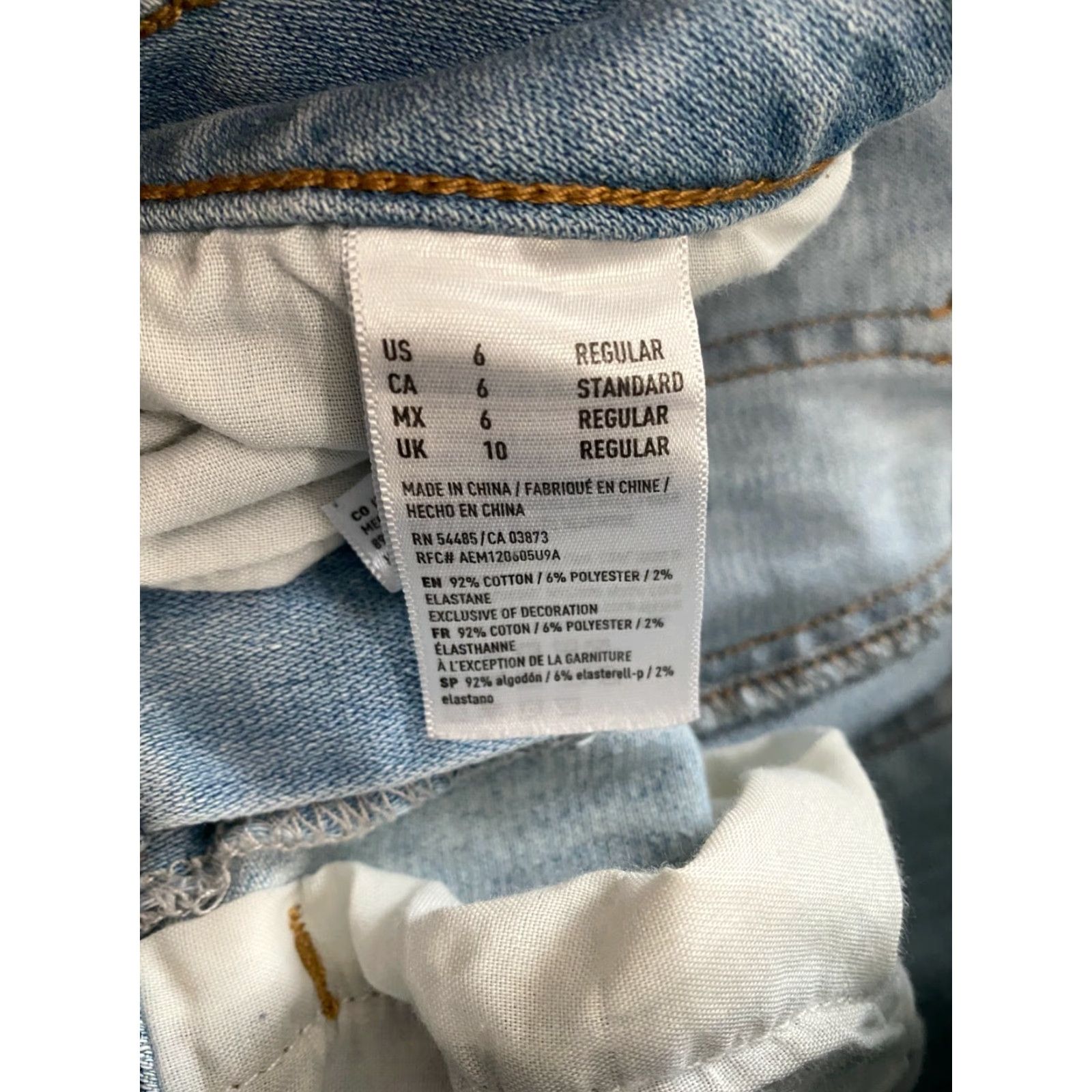 American Eagle Outfitters VINTAGE? No. Proceeding with optimized title not including N/A. Size 28" / US 6 / IT 42 - 4 Thumbnail
