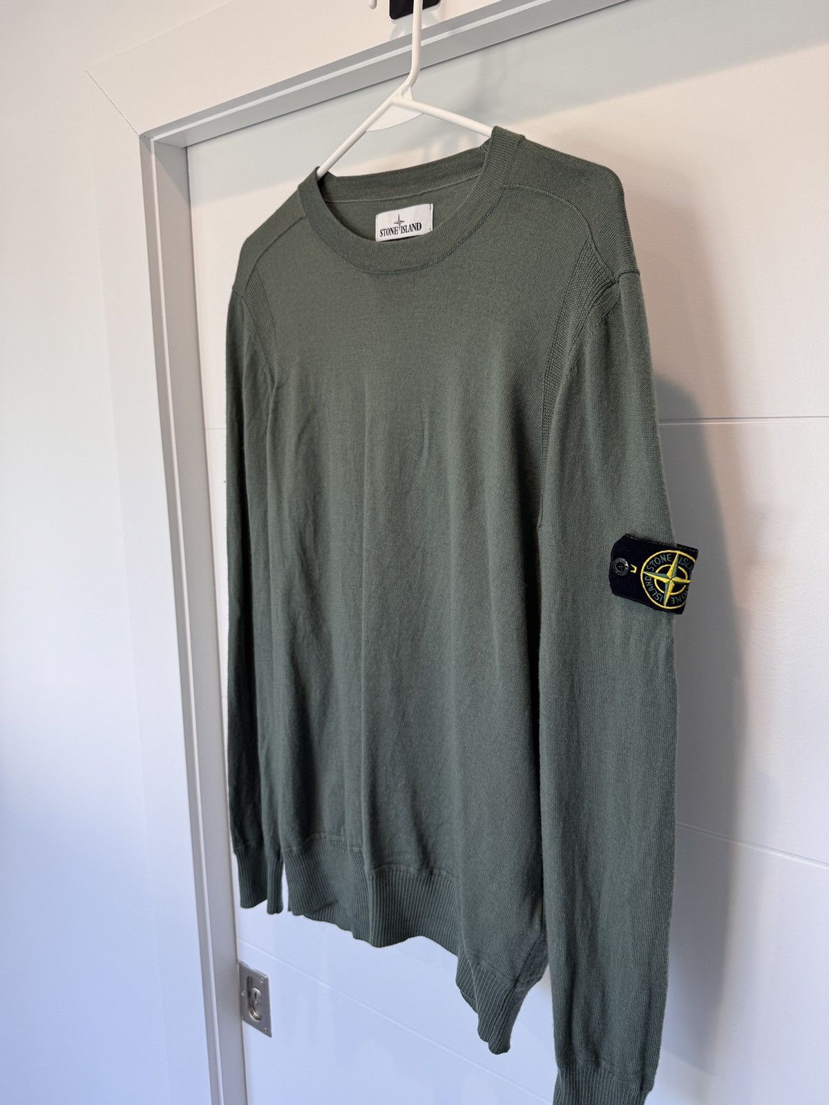 Stone Island Stone Island Forest Green Wool Sweater Size L (fits M) Size US L / EU 52-54 / 3 - 3 Thumbnail
