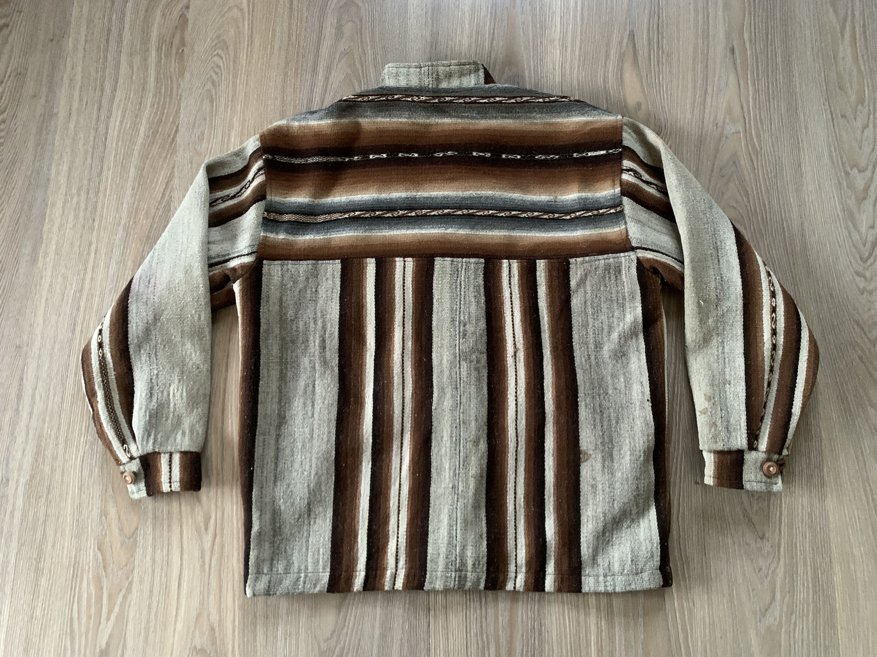 Handmade × Vintage Mens Vintage Tweed Handmade Jacket Size US L / EU 52-54 / 3 - 3 Thumbnail