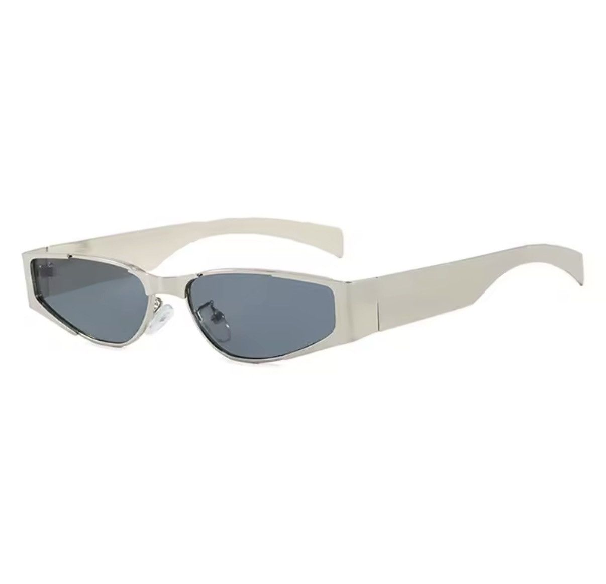 Other Streetwear Silver Metal Hip Hop Style Sunglasses Size ONE SIZE - 4 Thumbnail