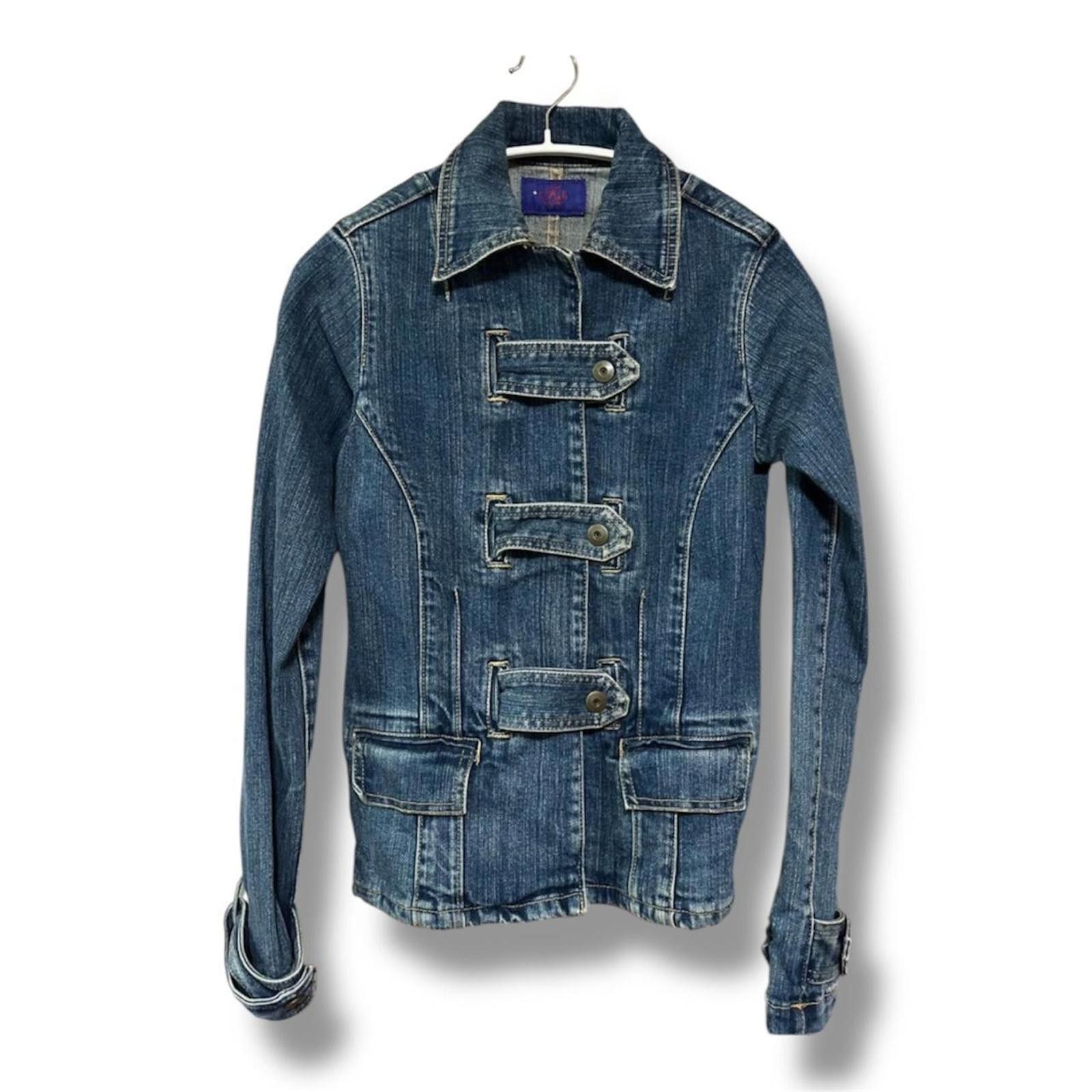 Other Unique button design moto denim jacket Size S / US 4 / IT 40 - 2 Thumbnail